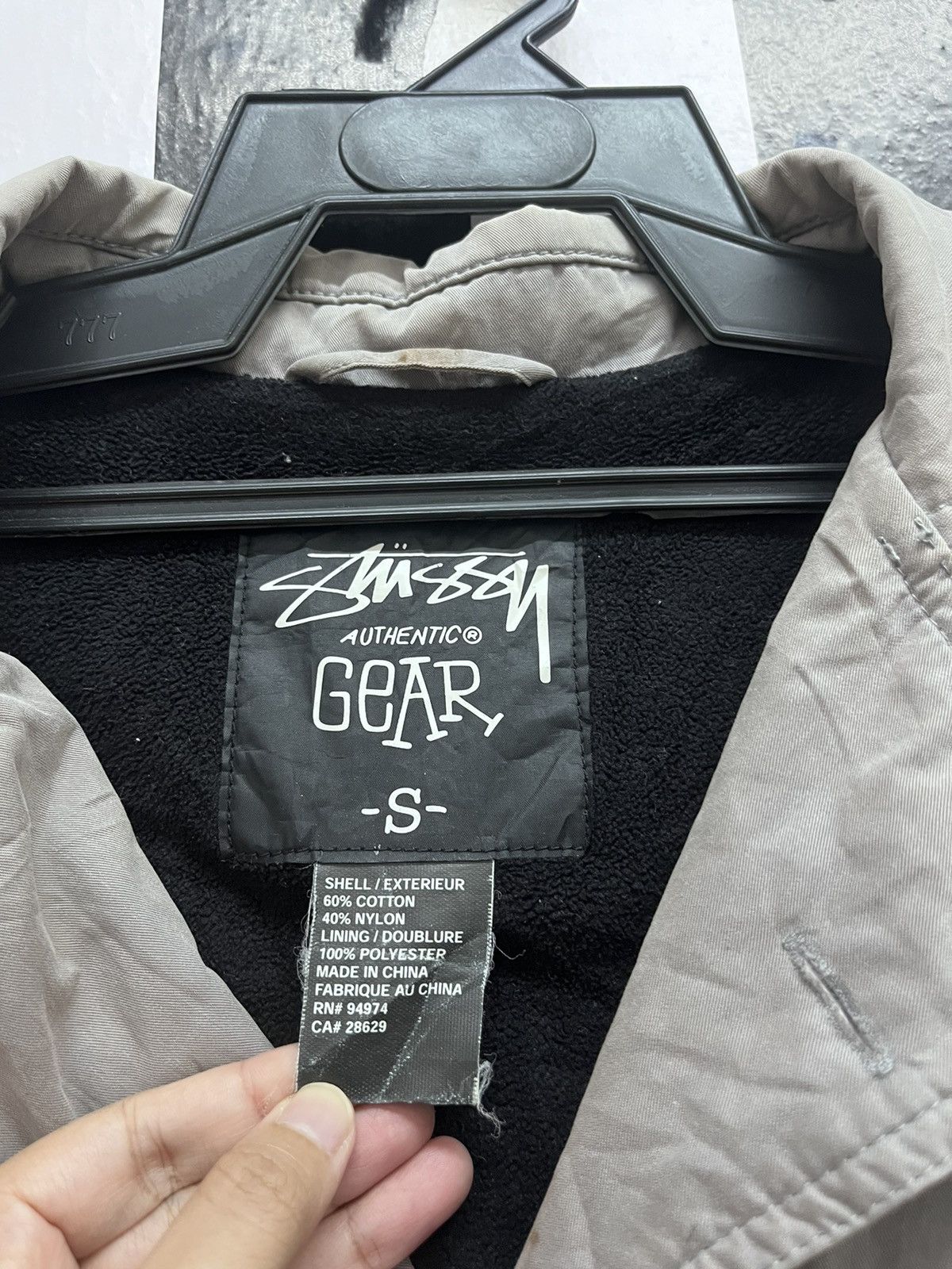 Stussy Stussy Japan TruckerJacket Vintage Wash in grey Size 36S - 4 Thumbnail