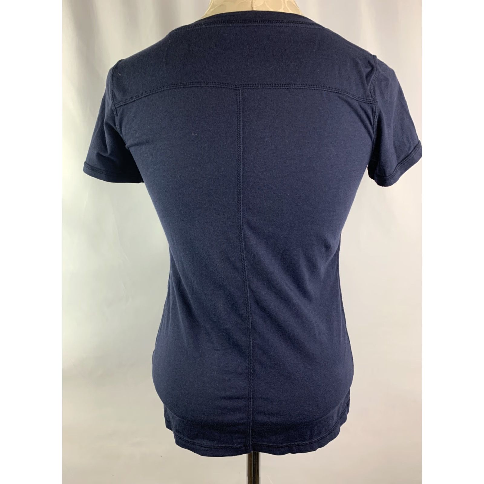 Talbots Talbots Petite T Short Sleeve Women's Navy Blue Activewear Tshirt Size XXS / US 00 / IT 34 - 5 Thumbnail