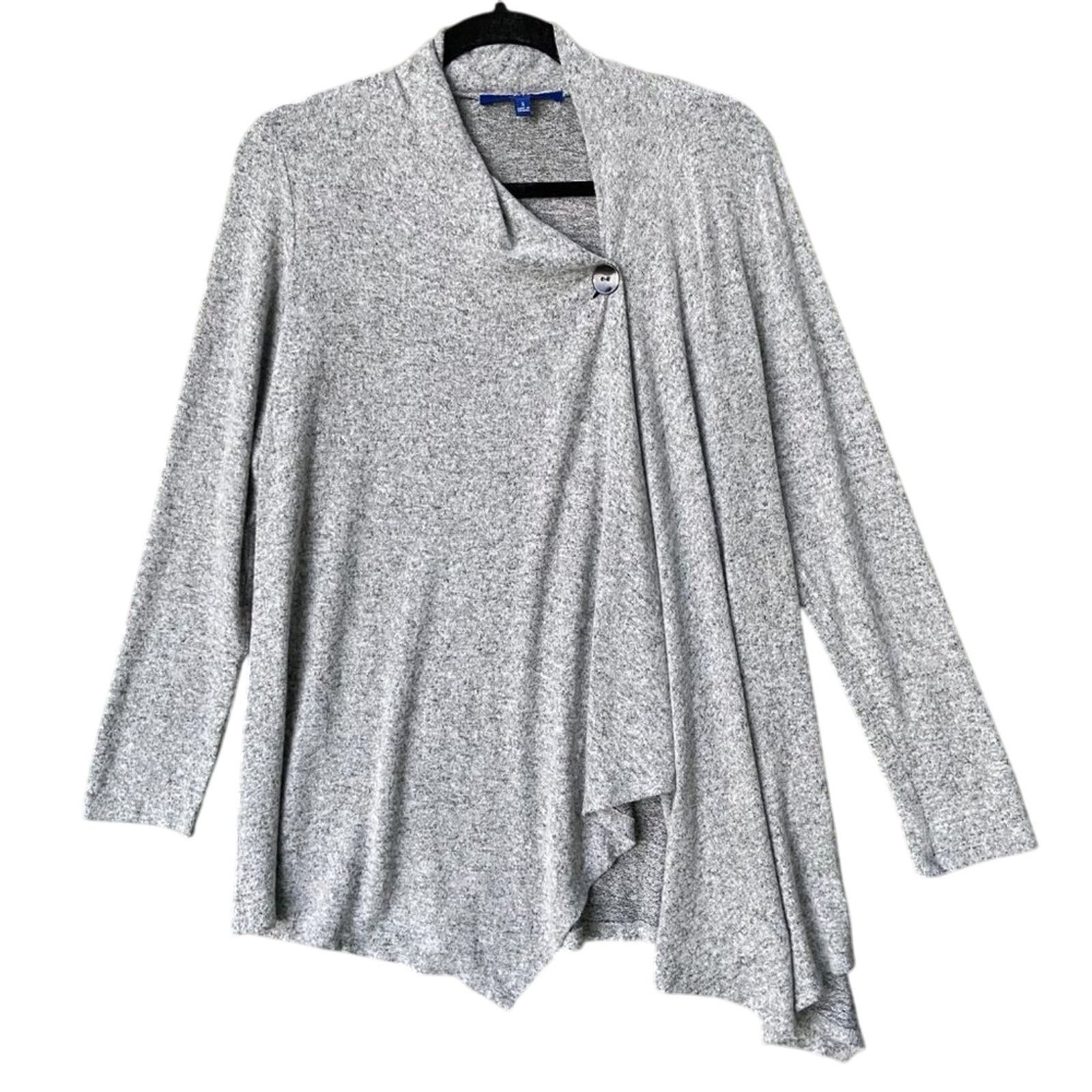 Apt. 9 New Apt. 9 Womens Small Heathered Long Sleeve Cardigan Size S / US 4 / IT 40 - 1 Thumbnail