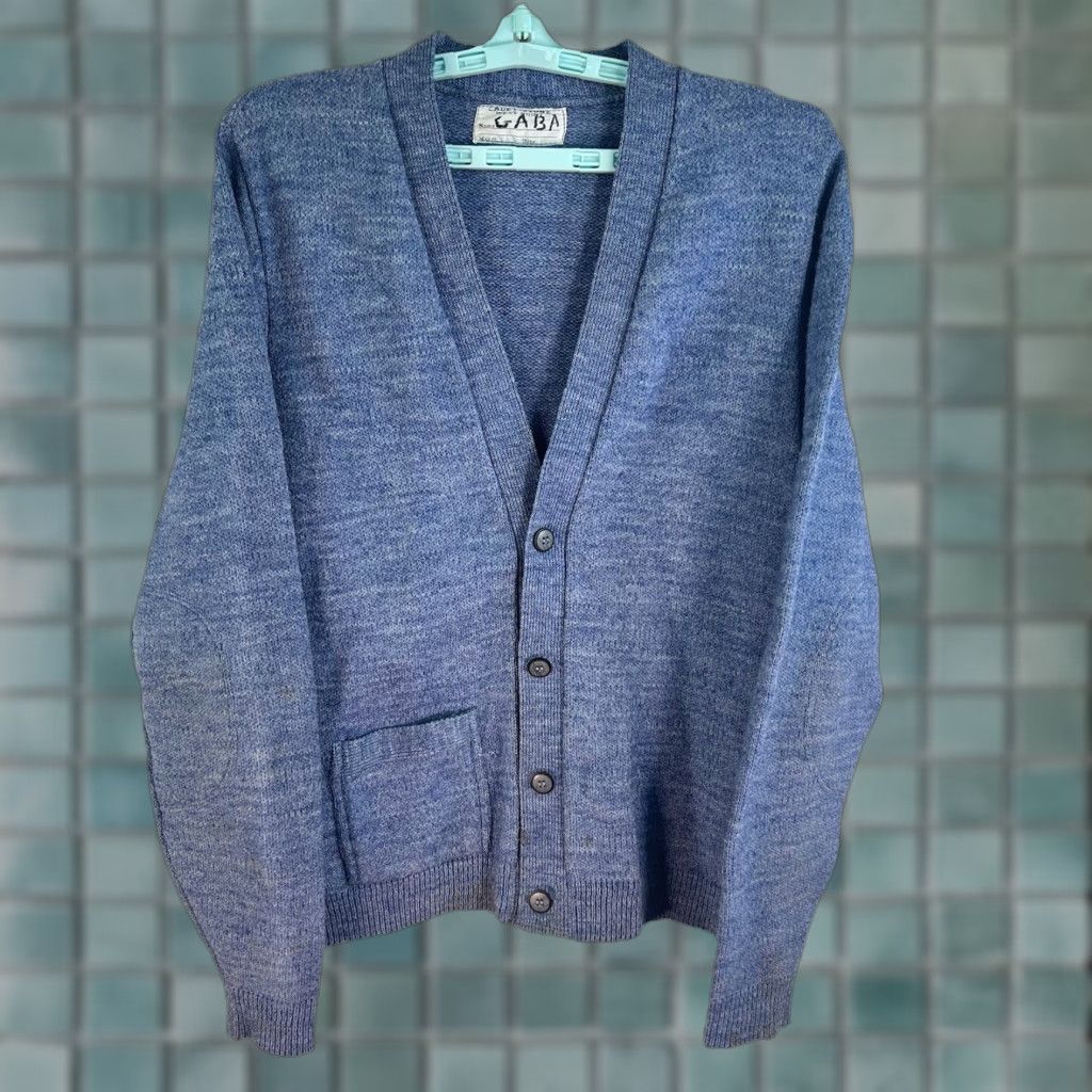 Vintage VINTAGE Cadet Store Cardigan Knit Sweater Men’s Size M/L Blue Wool Blend Cardigan 90s Classic Preppy Mens Size US L / EU 52-54 / 3 - 1 Thumbnail