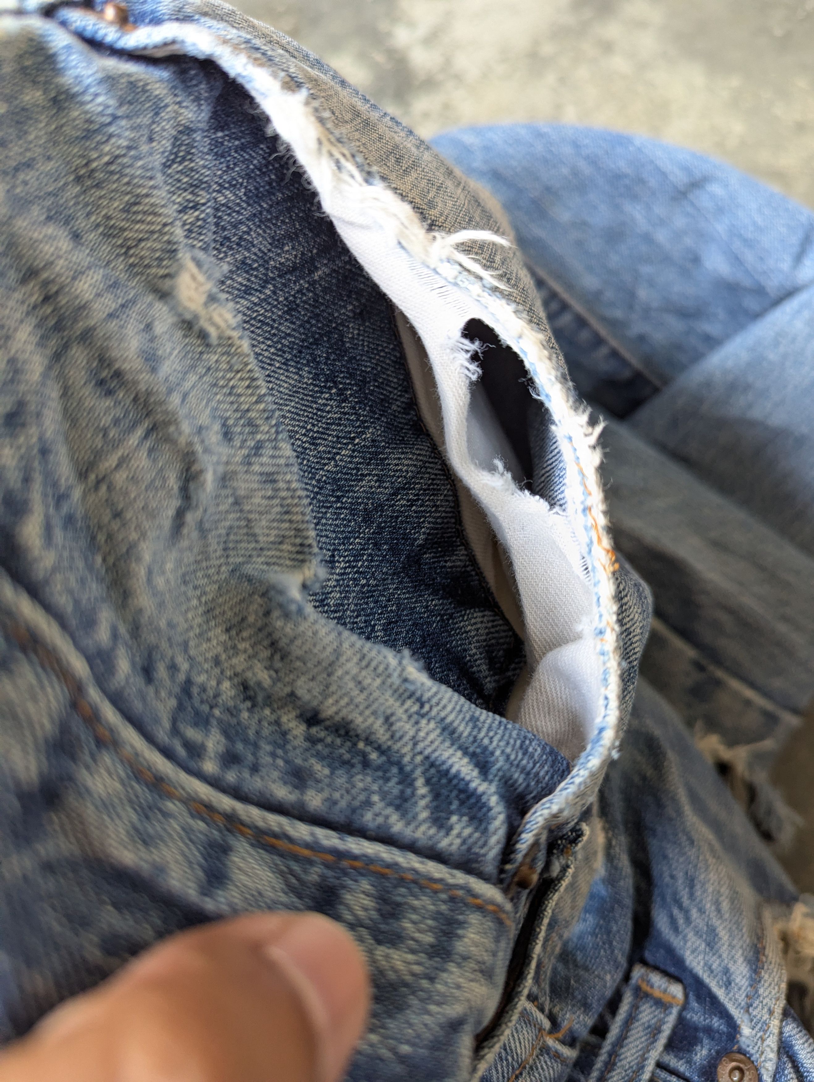 Levi's DISTRESSED 70/80s LEVIS 517 ZIP TALON 42 BUTTON NO 2 RED TAB Size US 34 / EU 50 - 20 Thumbnail