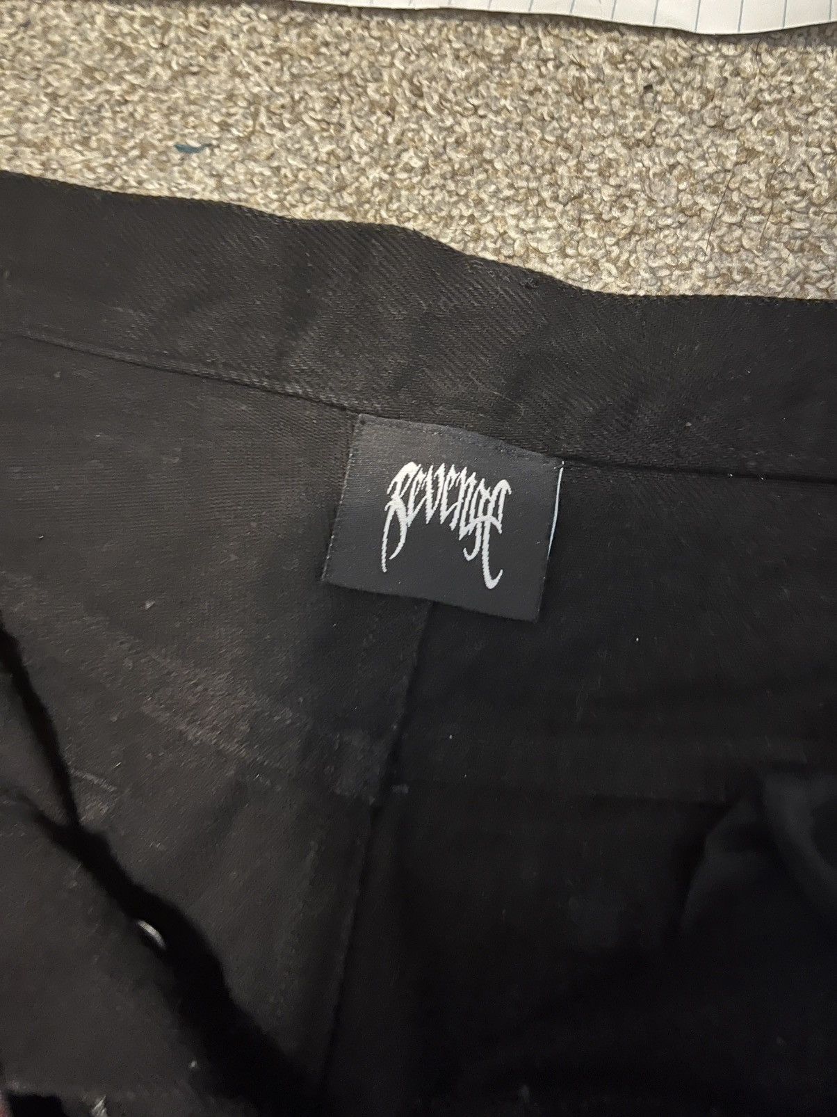 Revenge Revenge Black Jeans Embroidered Denim Size US 32 / EU 48 - 3 Thumbnail