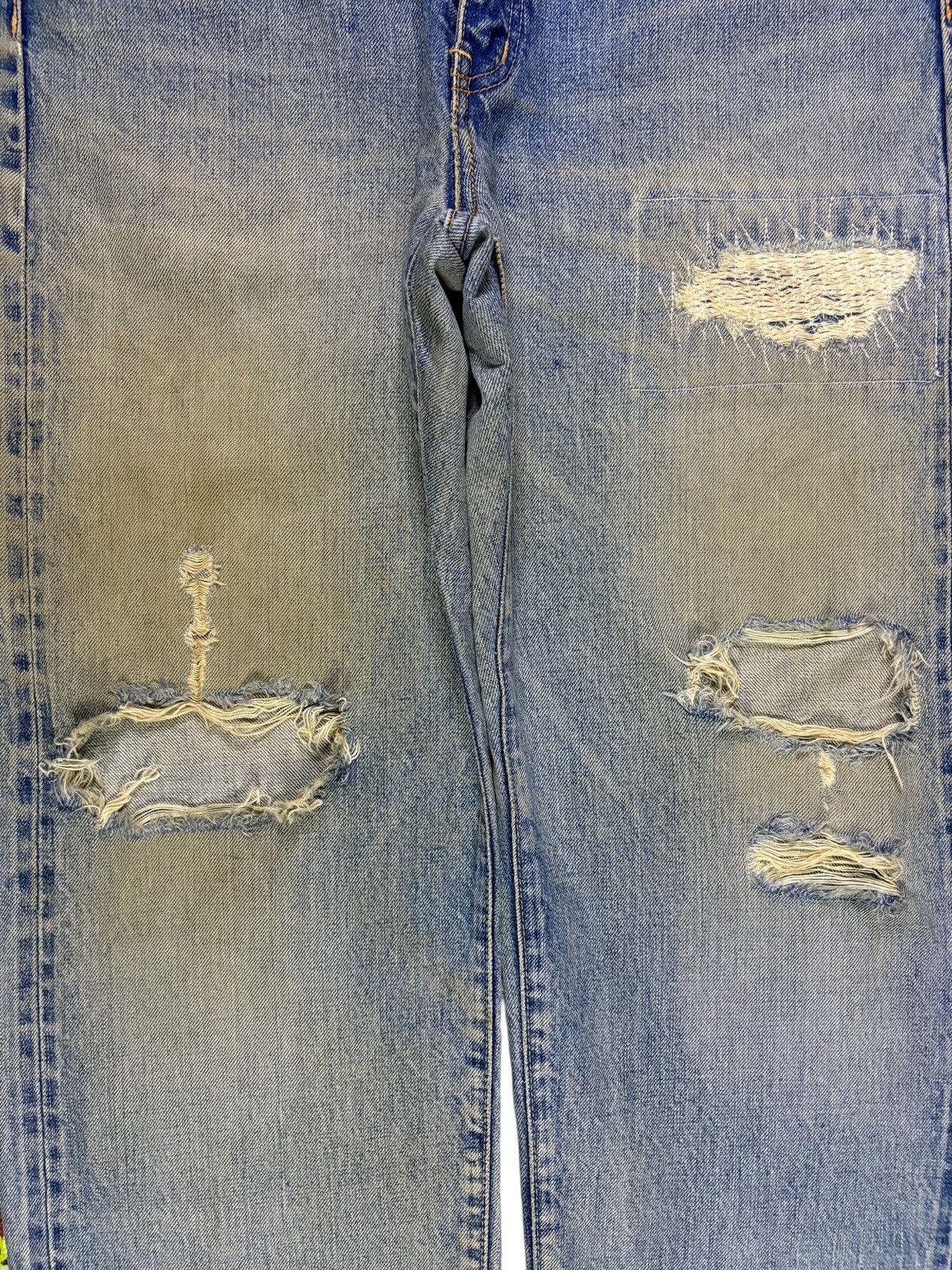 WHIZ LIMITED Vintage Japanese Brand Selvedge Mud Wash Distress Baggy Jean Size US 32 / EU 48 - 6 Thumbnail