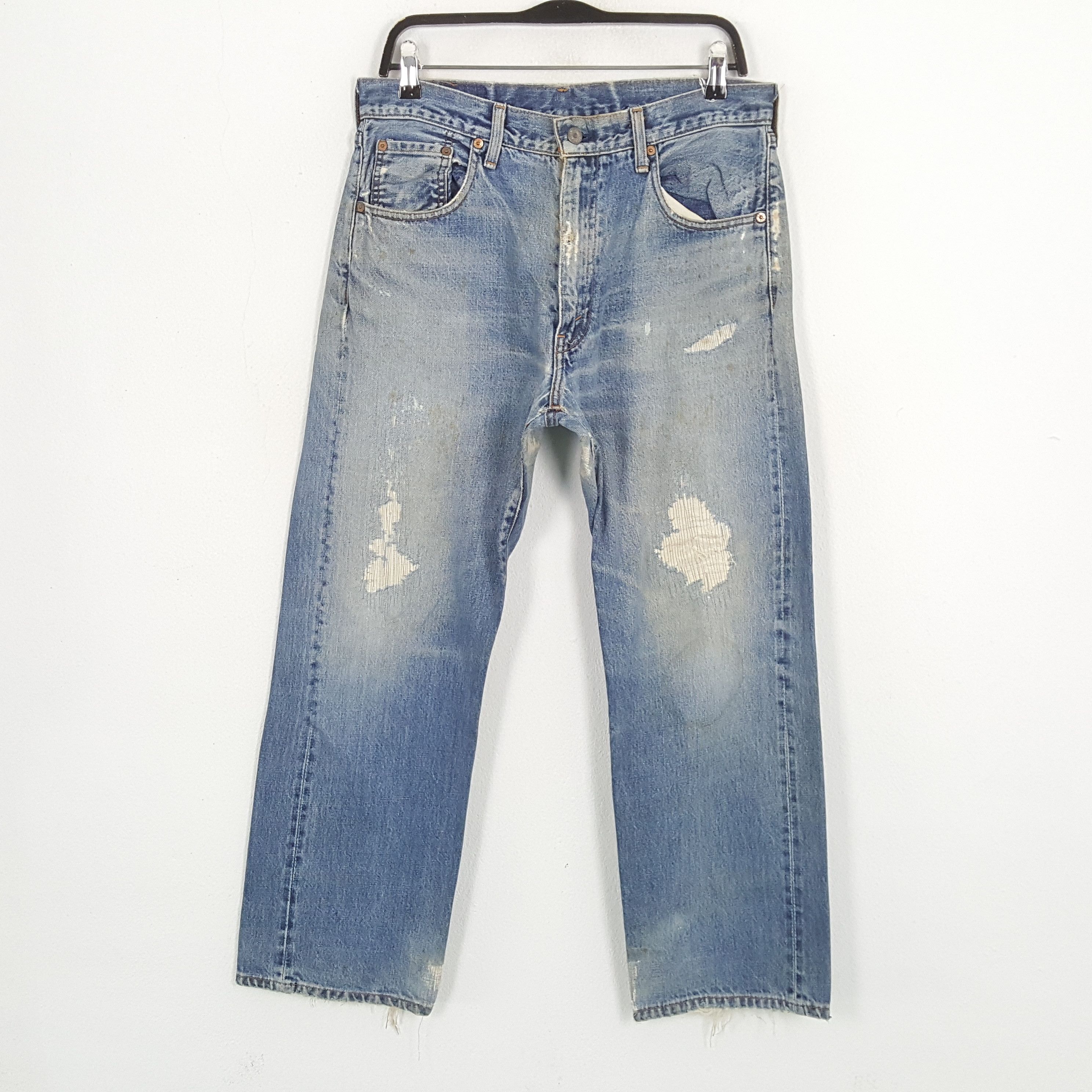 Levi's × Vintage LEVI'S Streetwear Style Distressed Jeans Size US 31 - 4 Thumbnail