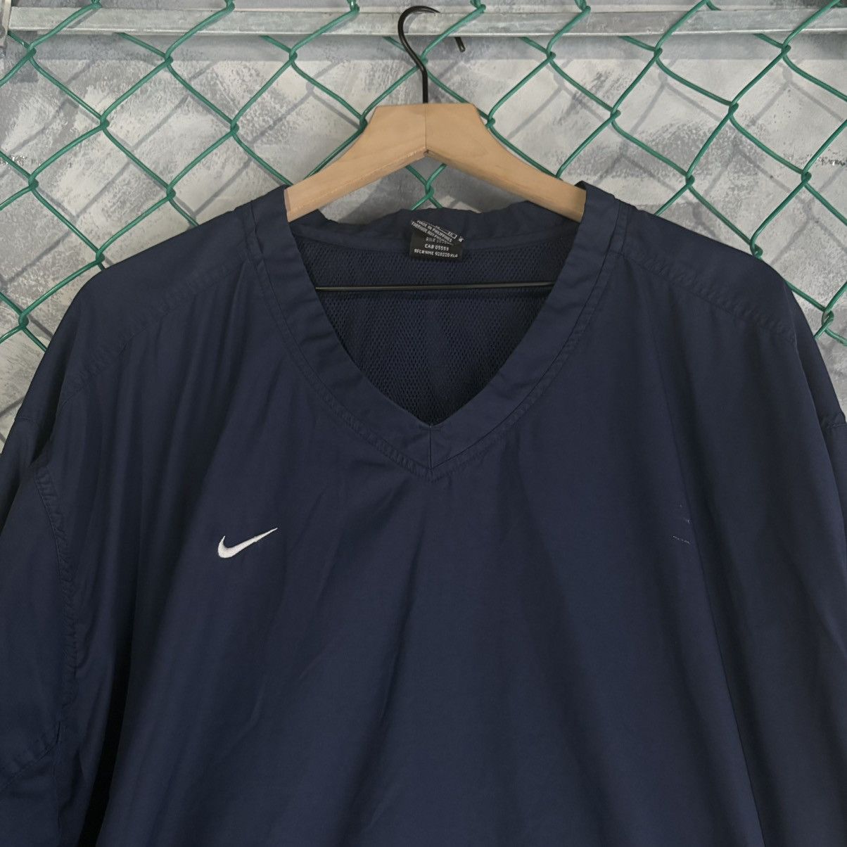 Nike Vintage Nike Windbreaker Mens XL Blue Navy 2000’s Neck Gym Size US XL / EU 56 / 4 - 2 Thumbnail
