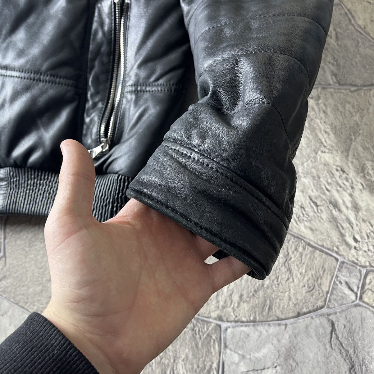 Dolce & Gabbana Dolce & Gabbana Leather Jacket Black Size US L / EU 52-54 / 3 - 7 Thumbnail