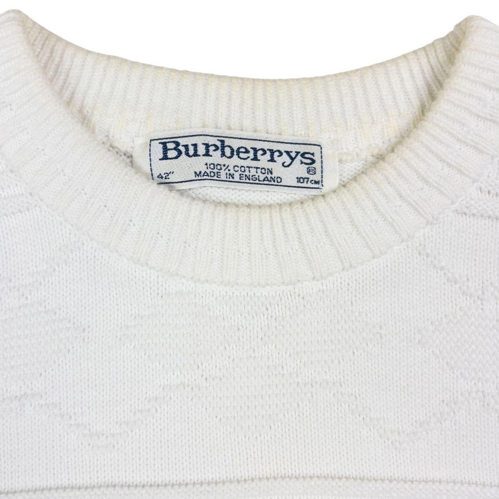 Burberry Vintage Burberry Embroidered Knit Jumper Size M Size US M / EU 48-50 / 2 - 4 Thumbnail