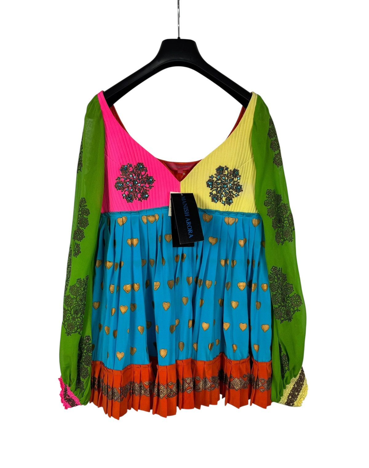 Manish Arora Manish Arora Silk Blouse Pleated Emblished Decor size XL Size XL / US 12-14 / IT 48-50 - 16 Thumbnail