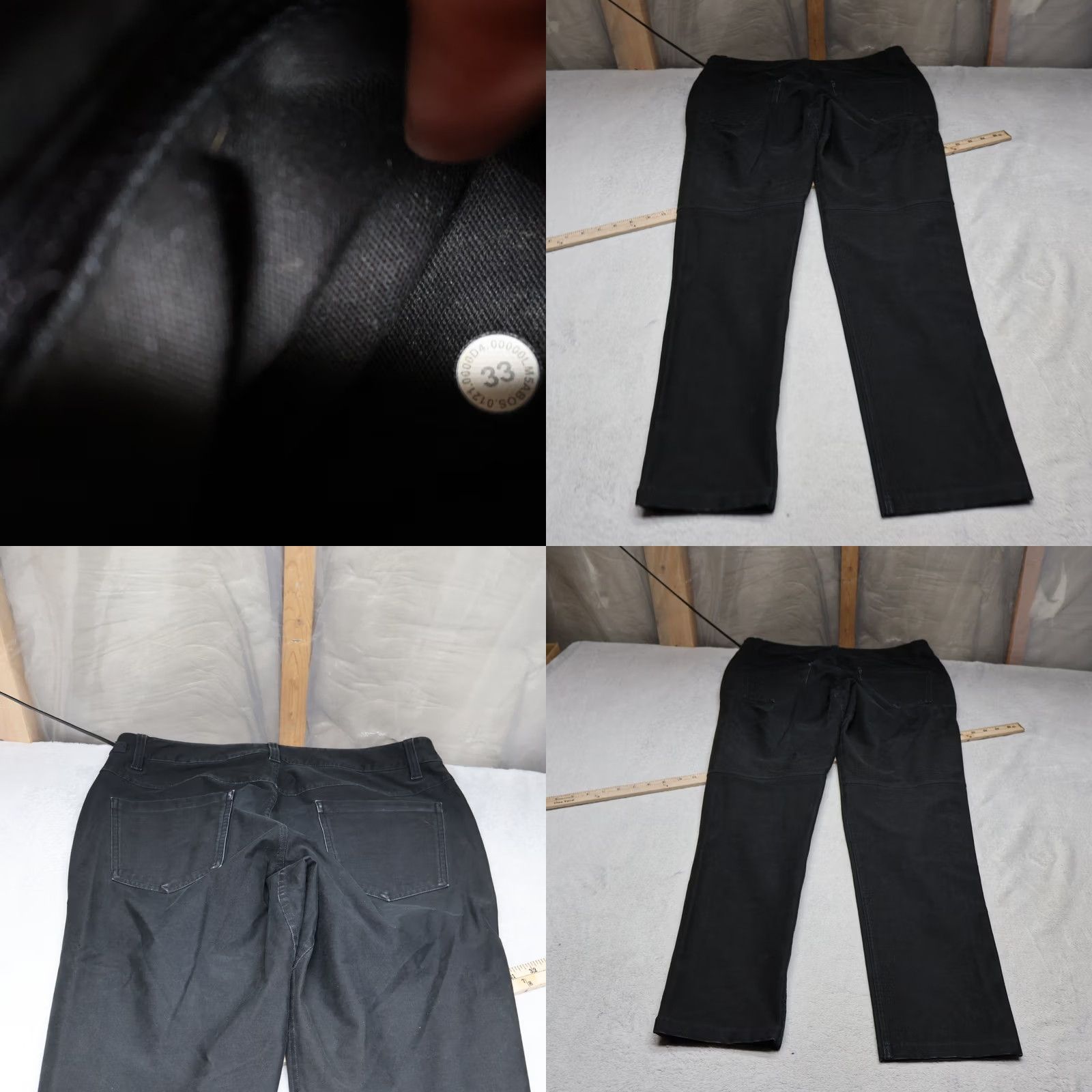 Lululemon Lululemon ABC Slim Fit Pants Men 33 Black Warpstreme Utilitech Stretch Casual Workwear Travel 5-Pocket Logo Front Flat Front Size US 34 / EU 50 - 9 Thumbnail