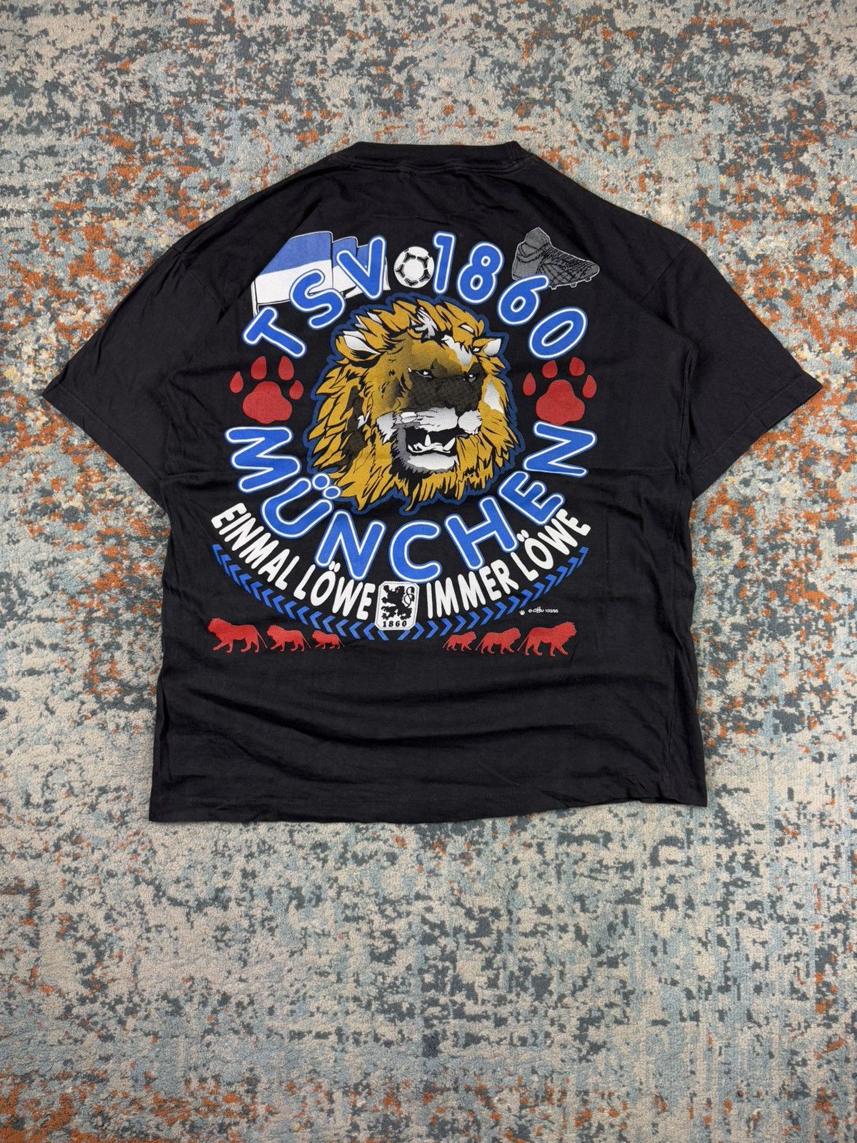Vintage Vintage 90s TSV 1860 Munich football soccer team graphic tee Size US XL / EU 56 / 4 - 2 Thumbnail