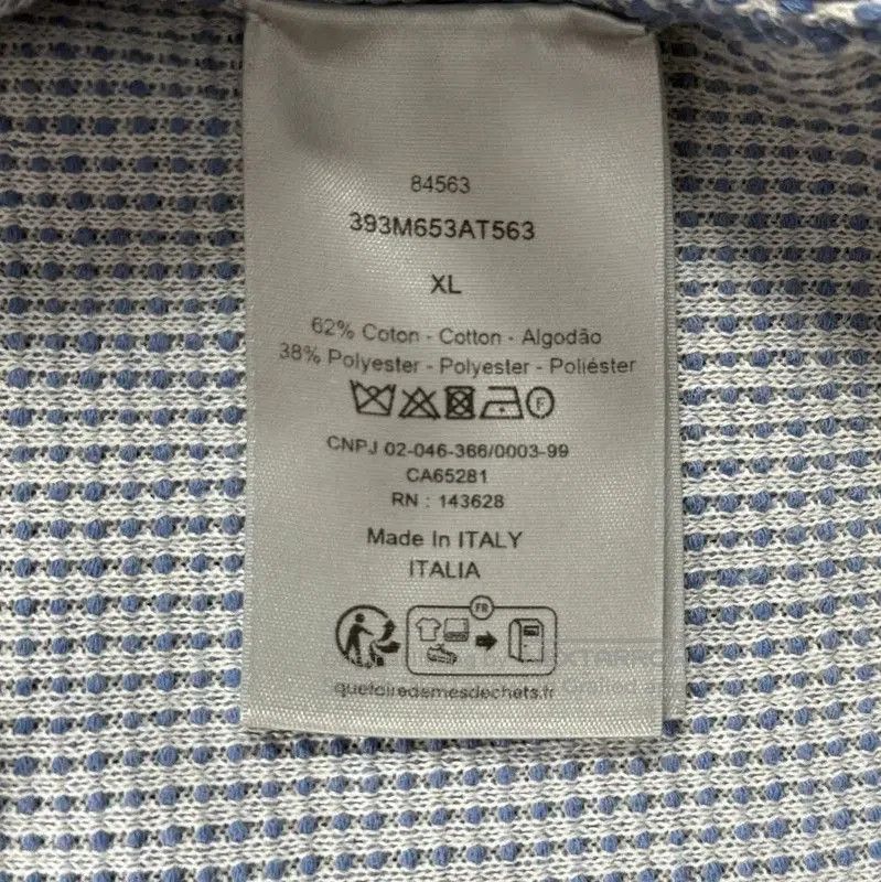 Dior Dior Men's Blue Cotton T-Shirt . Size US XL / EU 56 / 4 - 4 Thumbnail