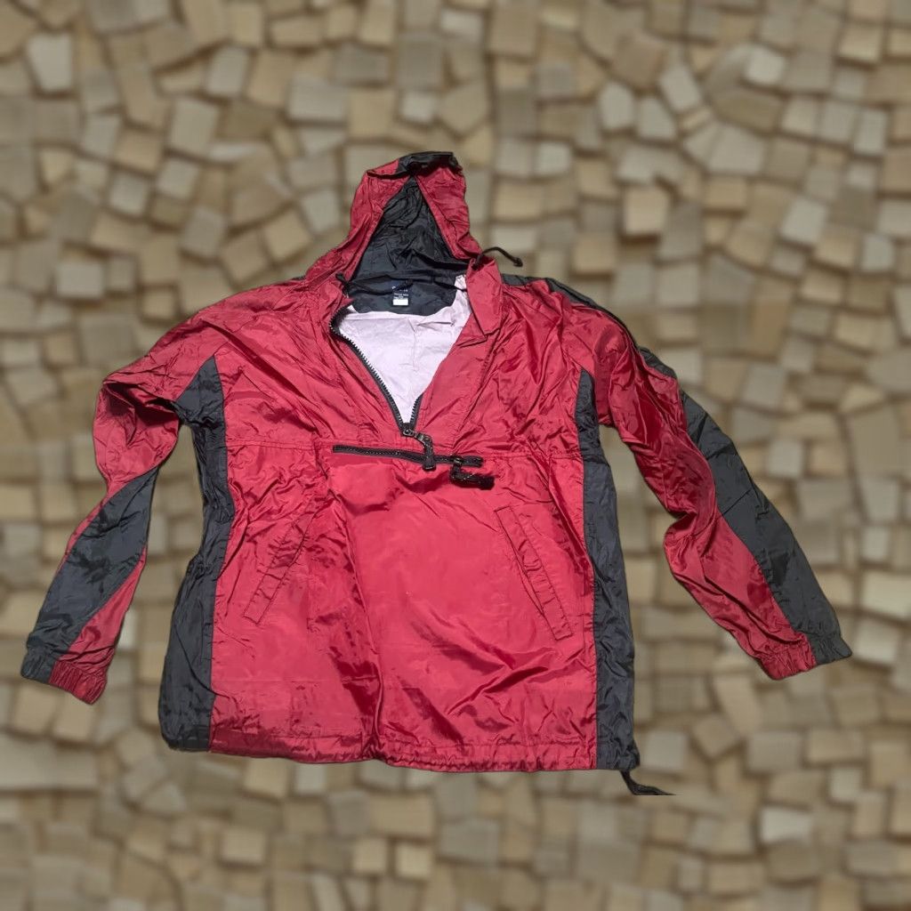 Gap GAP Jacket Men's M Black Red Windbreaker Pullover 1/4 Zip Regular Nylon Zippered Casual Size US M / EU 48-50 / 2 - 1 Thumbnail