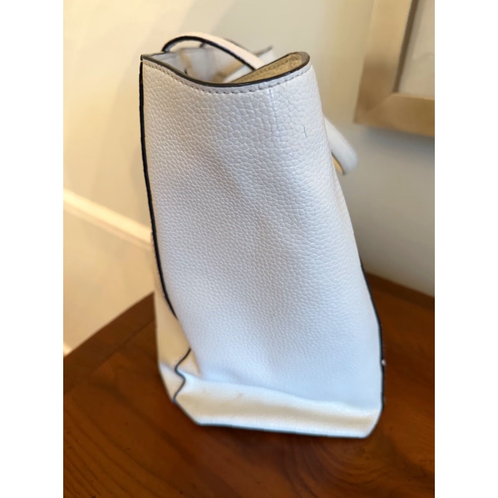 Vintage kate spade new york Pebbled Leather Shoulder Tote Bag White Size ONE SIZE - 6 Thumbnail