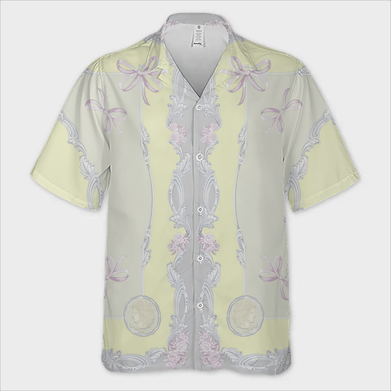 The Unbranded Brand Medusa Cameo Shirt, Baroque-Inspired Short Sleeve Shirt Size US M / EU 48-50 / 2 - 3 Thumbnail