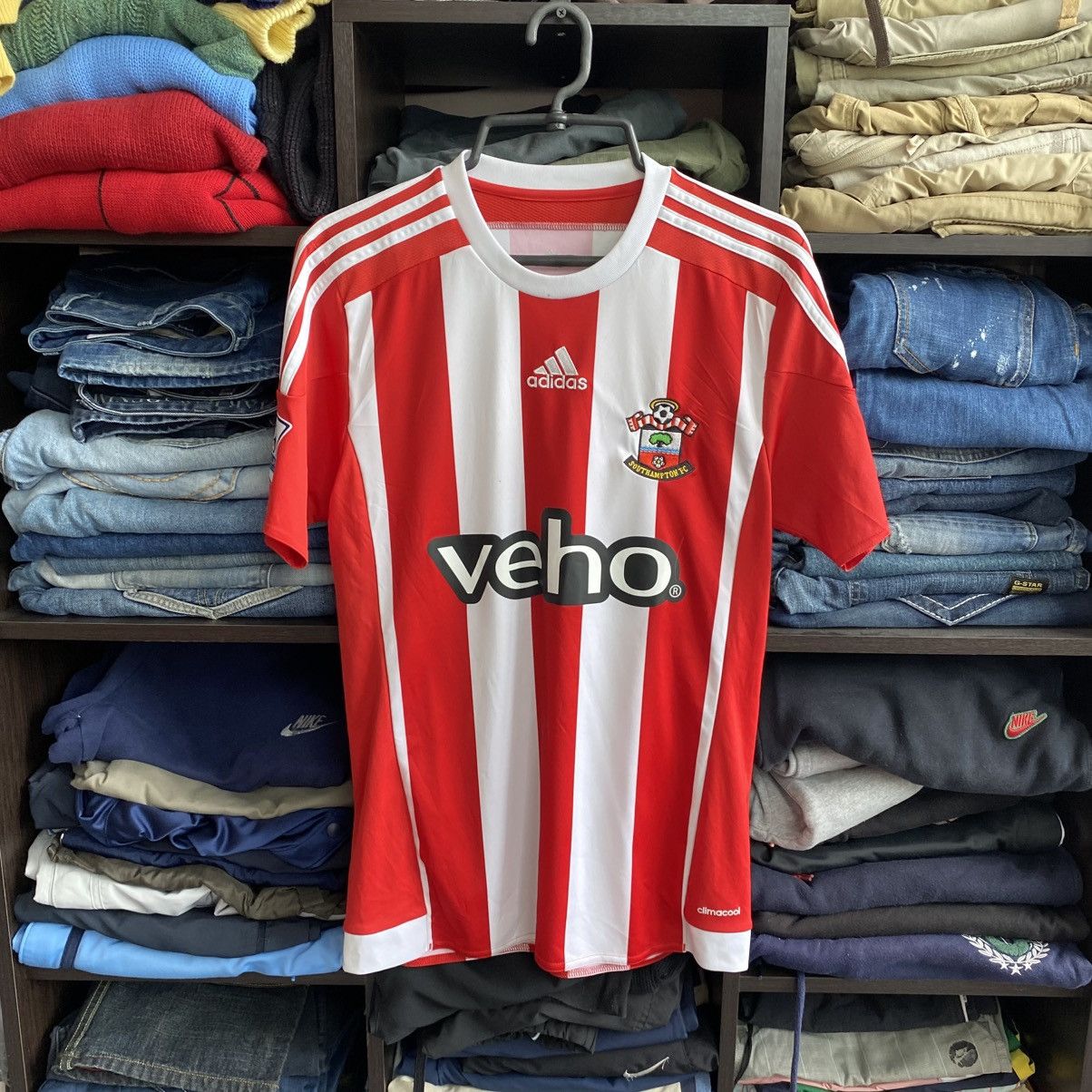 Adidas Mens Adidas Southampton 12 Shorty Player Home soccer jersey Size US S / EU 44-46 / 1 - 1 Thumbnail