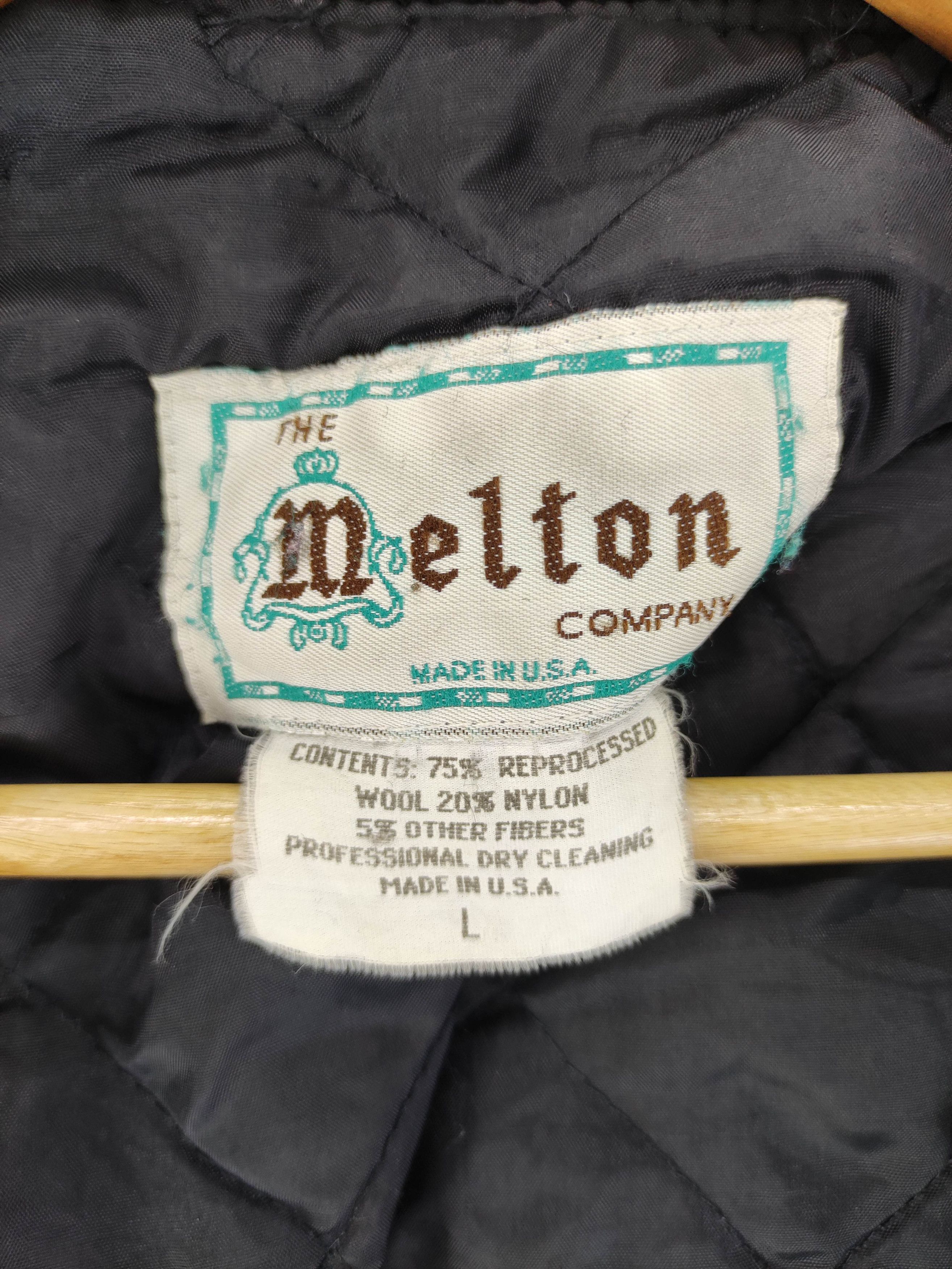 Japanese Brand Vintage 90s Melton Varsity Jacket Wool Leather Sleeve Size US XL / EU 56 / 4 - 8 Thumbnail
