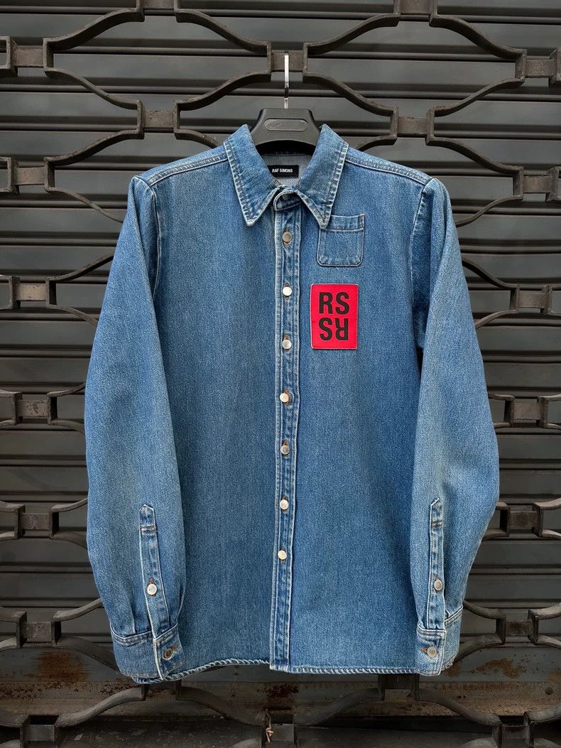 ラフシモンズ デニムシャツ ラフシモンズ】Raf Simons 22aw オーバー
