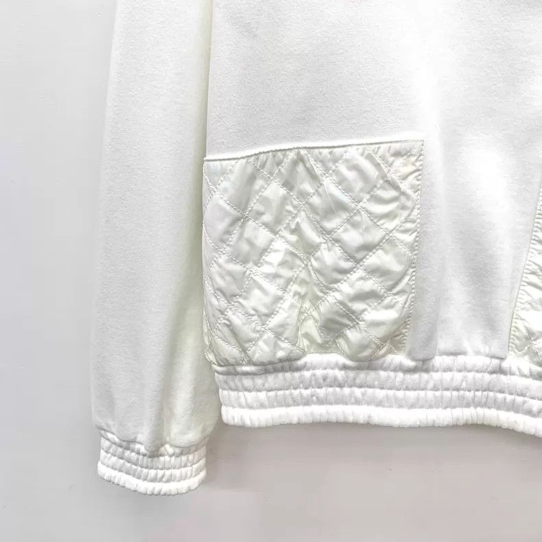 Chanel Chanel White diamond stitching cotton long-sleeved sweatsh Size S / US 4 / IT 40 - 4 Thumbnail