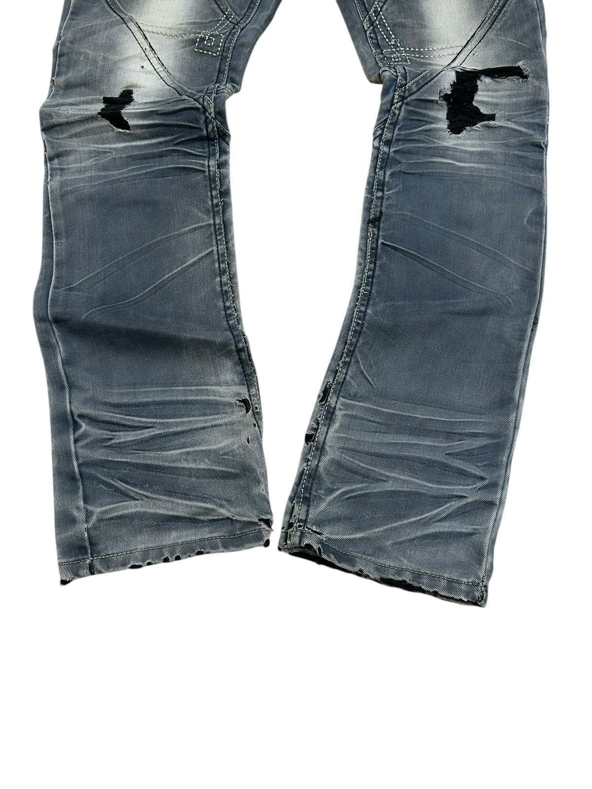 GOSTAR DE FUGA × Hysteric Glamour × Japanese Brand Pilibao Japan Made Biker Jean Multipocket Distressed Padded Size US 31 - 4 Thumbnail