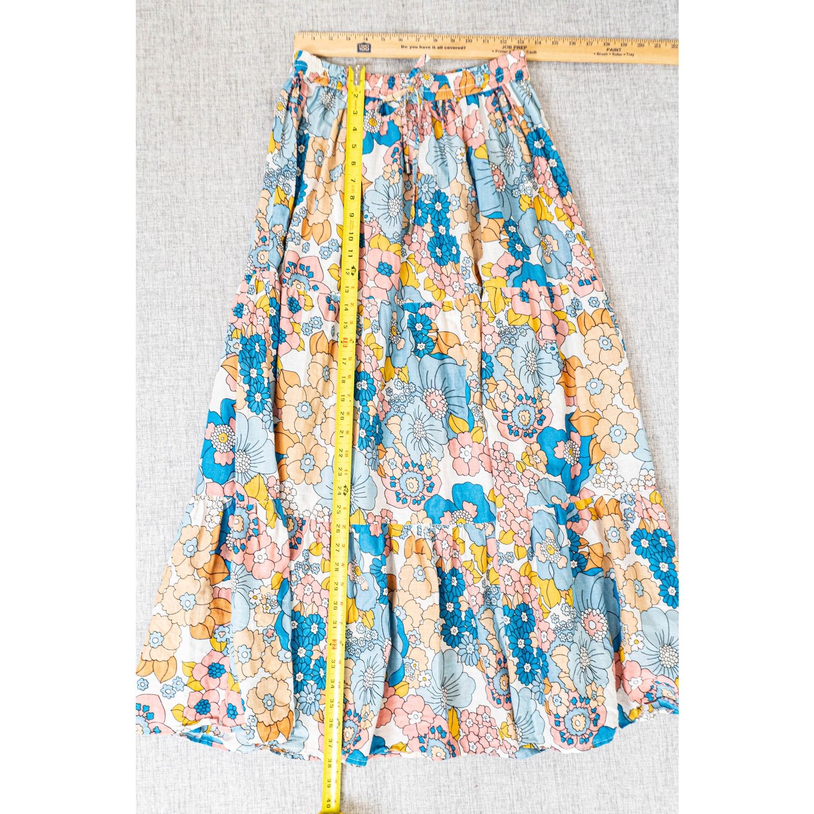 Dodo Bar Or Dodo Bar Or Retro Floral Maxi Skirt Boho Small 100% cotton Size 26" / US 2 / IT 38 - 6 Thumbnail