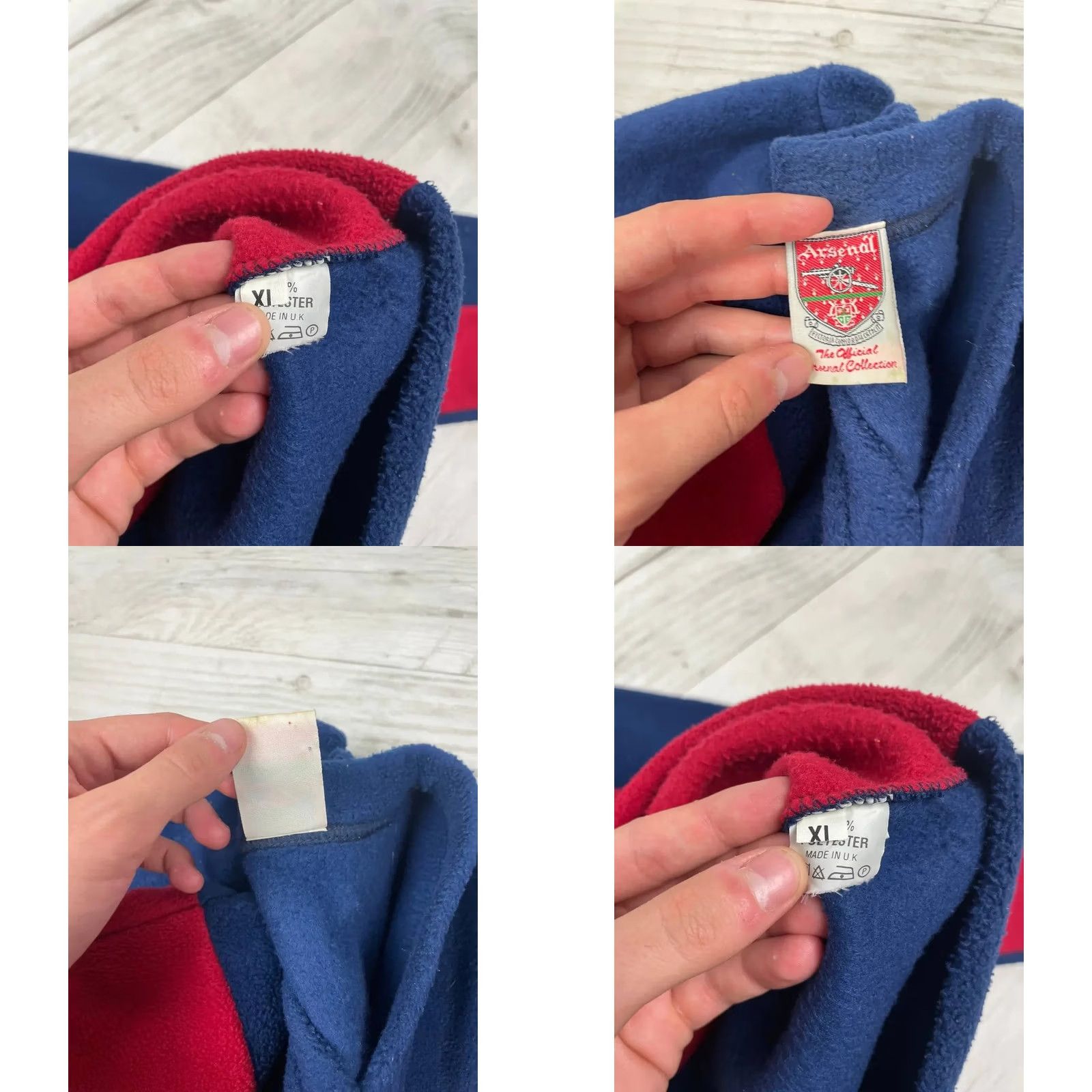 Vintage Vintage Arsenal Sweatshirt Men Size XL Red Fleece Soccer Football 90s Size US XL / EU 56 / 4 - 8 Thumbnail