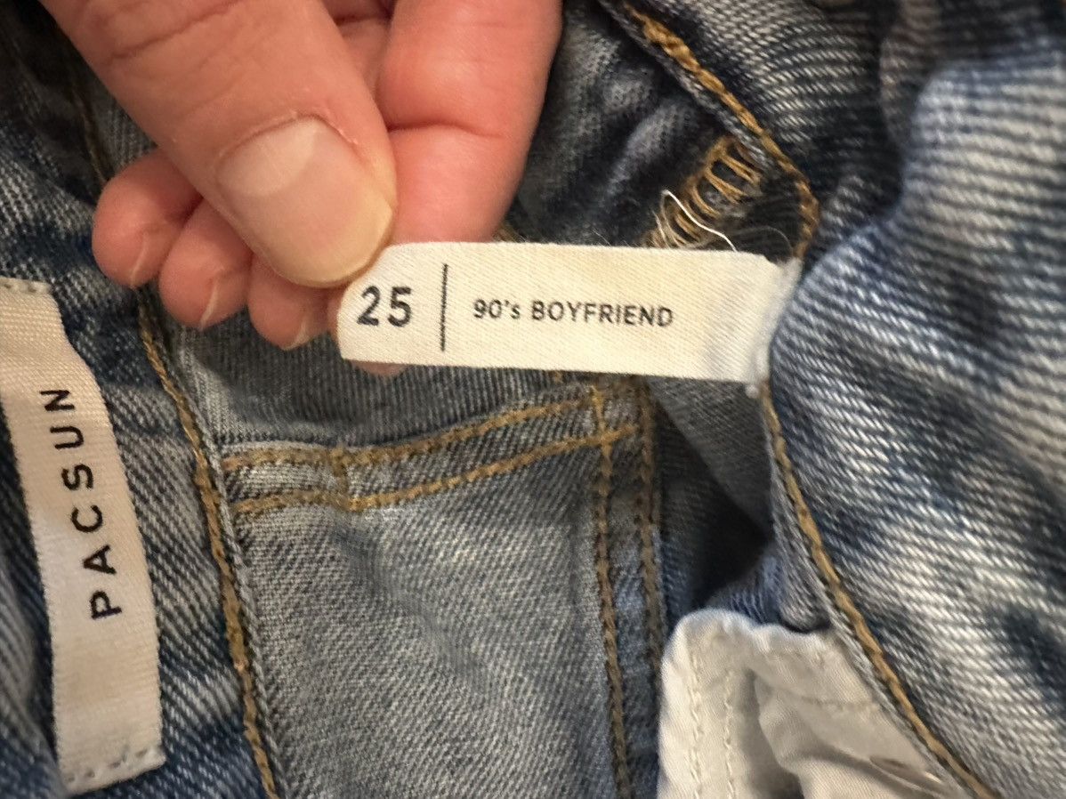 Pacsun PacSun 90's Boyfriend Distressed Women's Size 25 Denim Jeans Size 25" / US 0 / IT 36 - 6 Thumbnail