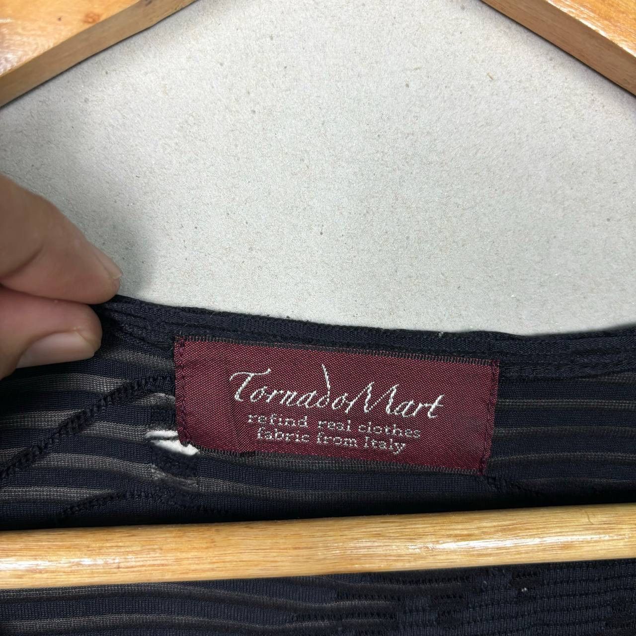 Tornado Mart Tornado Mart Archive 3D Textured Wavy Stripe L/S Shirt Size US M / EU 48-50 / 2 - 8 Thumbnail