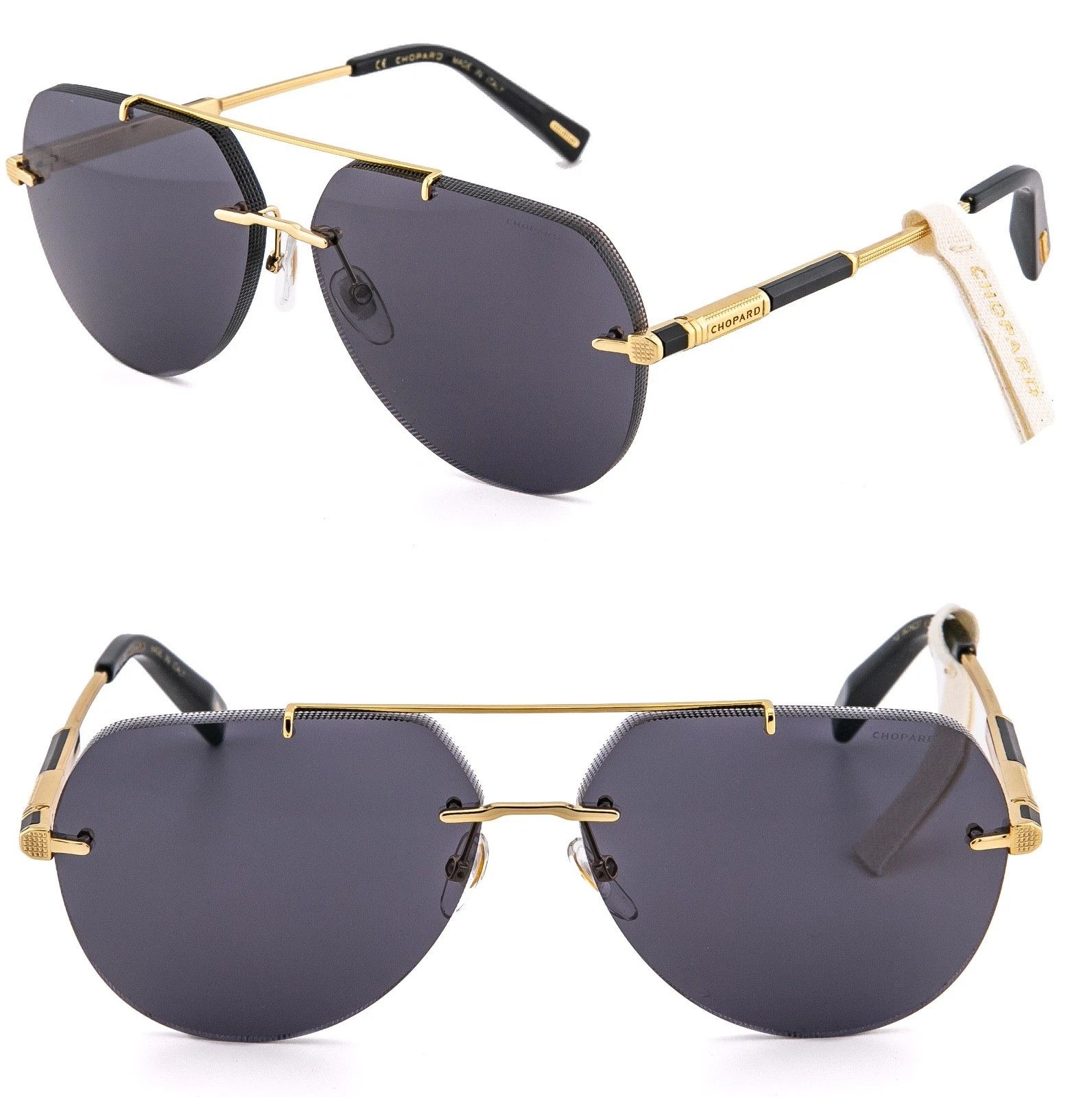 Chopard CHOPARD L.U.C. G37 Aviator SCHG37 Unisex Rimless Sunglasses Size ONE SIZE - 1 Thumbnail