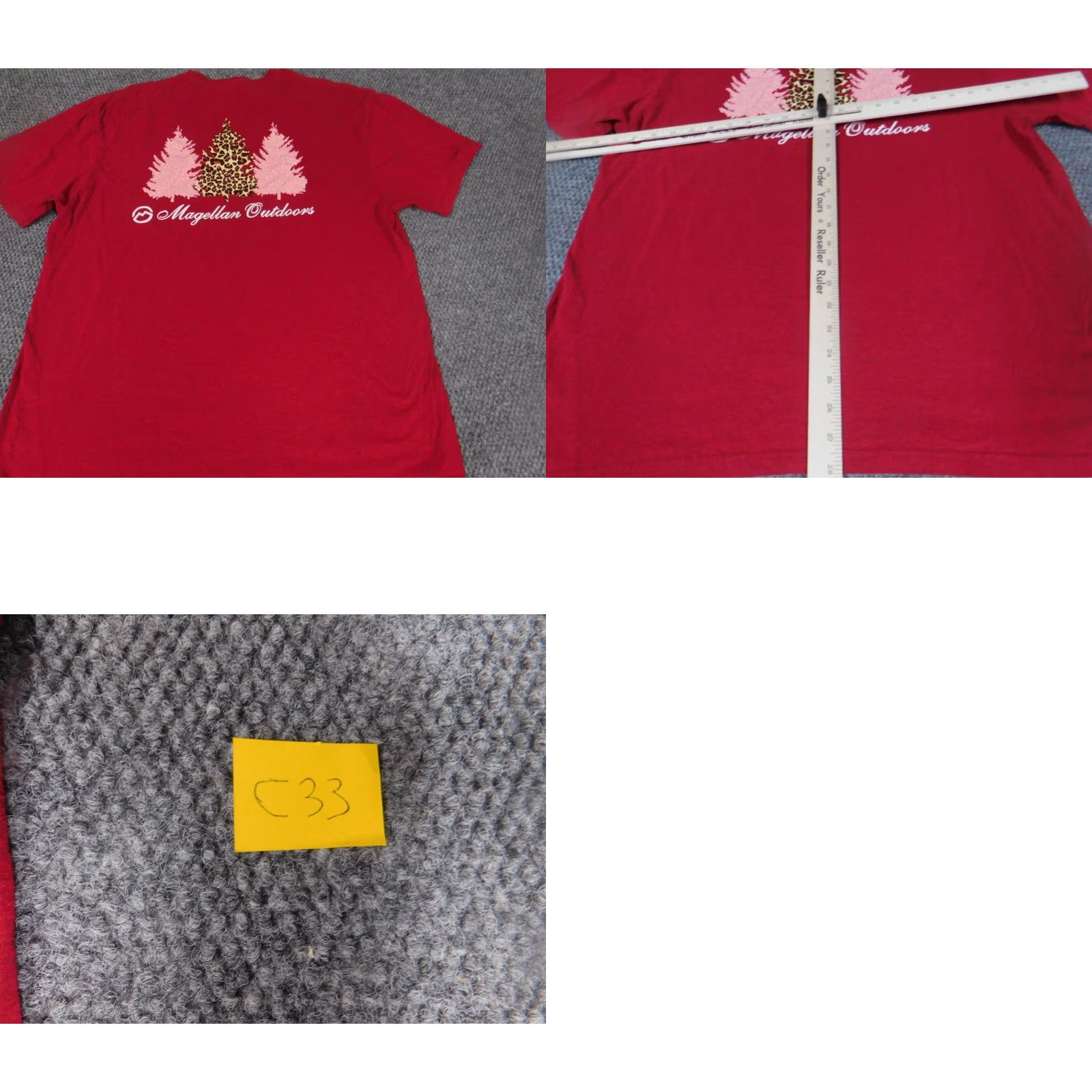 Vintage Magellan Shirt T-Shirt XL Men Red Cotton Knit Short Sleeve Crew Neck Logo Size US XL / EU 56 / 4 - 8 Thumbnail