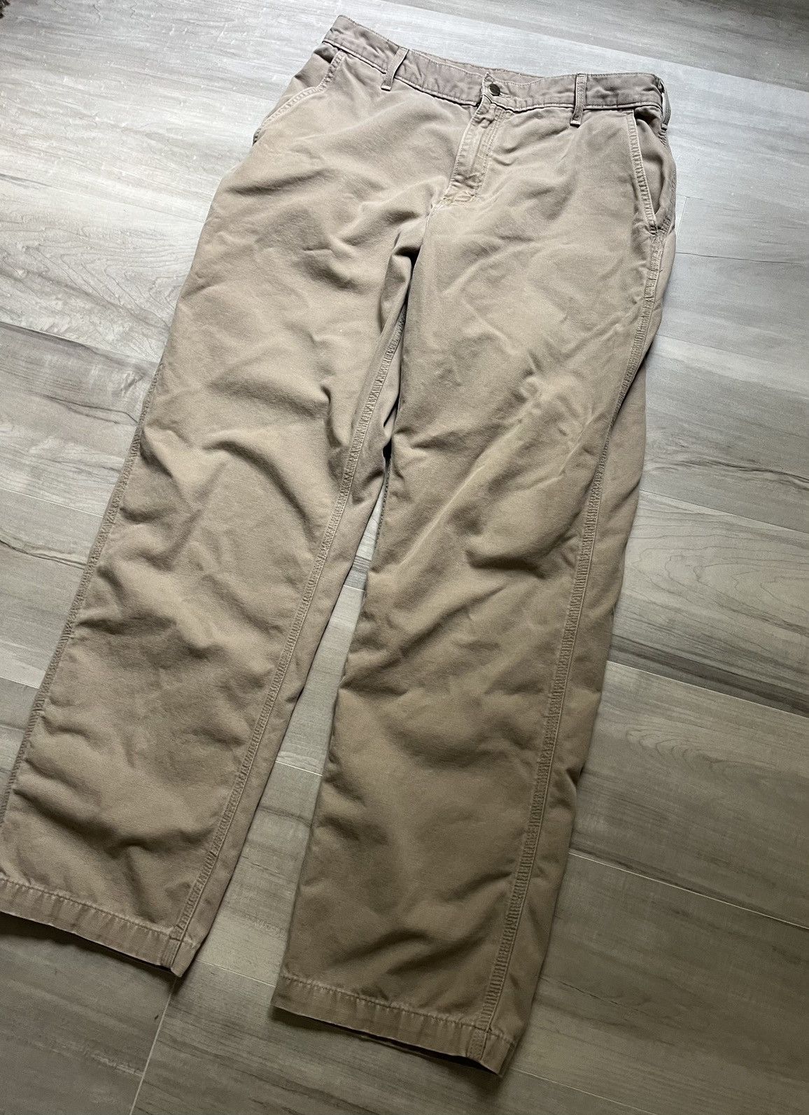 Vintage Vintage Carhartt Dungaree Fit Pants Size: 35x32 tag:36x34 Size US 35 - 7 Thumbnail