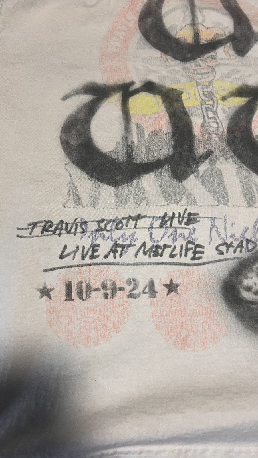 Travis Scott Travis Scott Limited Utopia Metlife/New York Show T Shirt Size US XL / EU 56 / 4 - 4 Thumbnail
