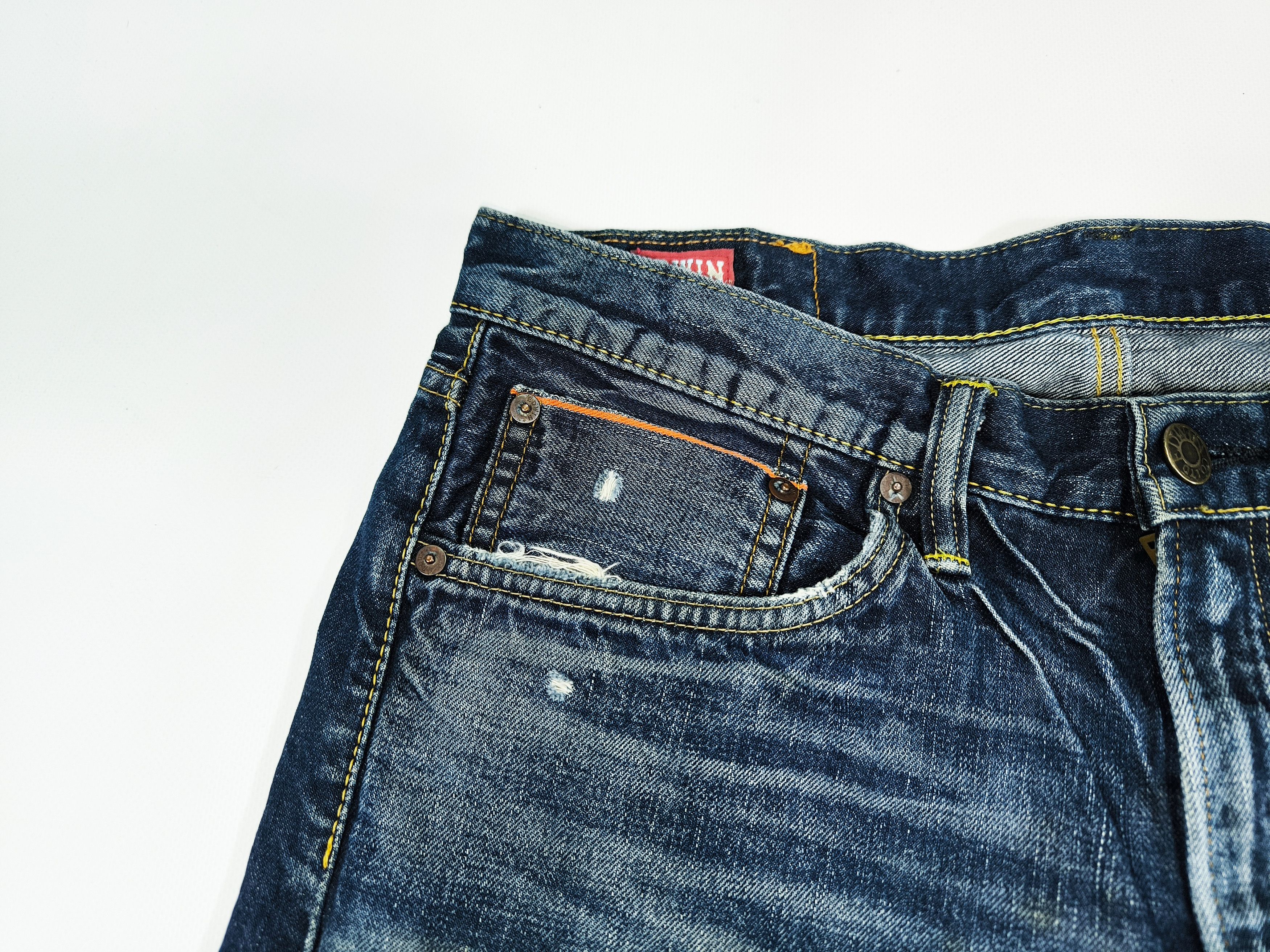 Edwin EDWIN 053RV Distressed Selvedge Denim Jeans Japan Size US 31 - 3 Thumbnail