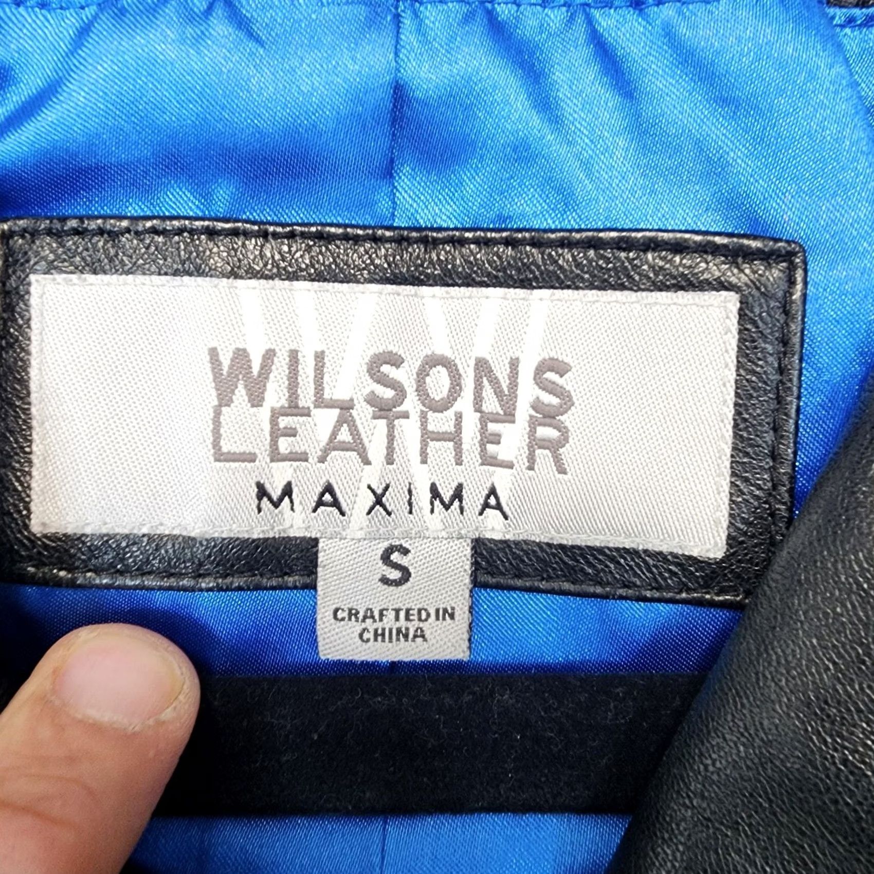Vintage Wilsons Leather Maxima Womens S Black Biker Jacket Mid-Length Leather Moto City FLAWS Size S / US 4 / IT 40 - 3 Thumbnail
