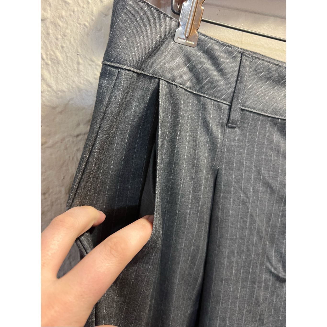 Other Wild Fable Grey Striped Dress Pants Woman’s Size 16 Size 38" / US 16 / IT 52 - 4 Thumbnail