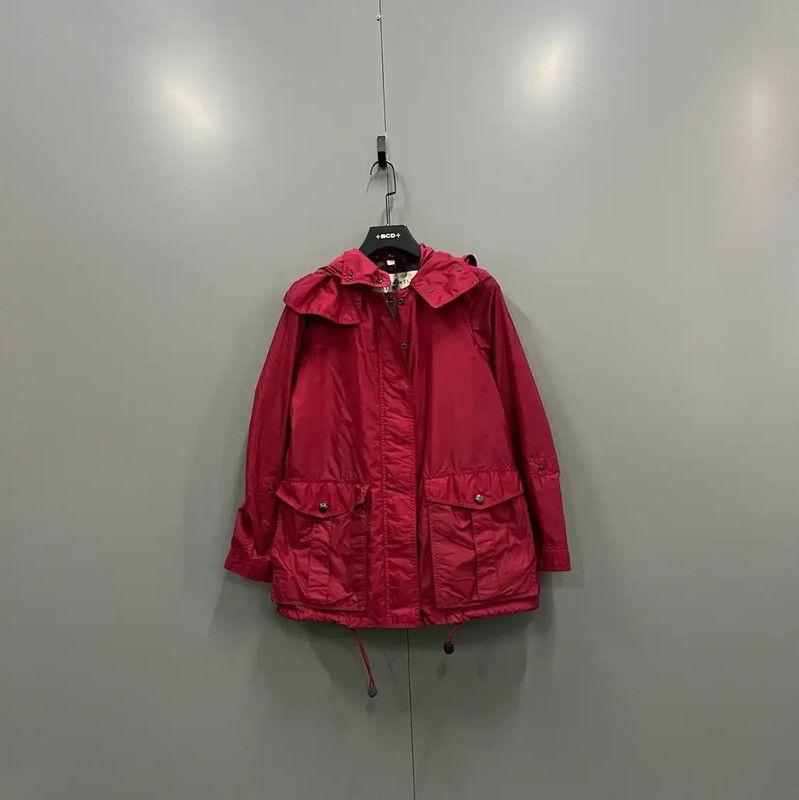 Burberry Burberry Red Cotton Short Trench Coat Size ONE SIZE - 1 Thumbnail