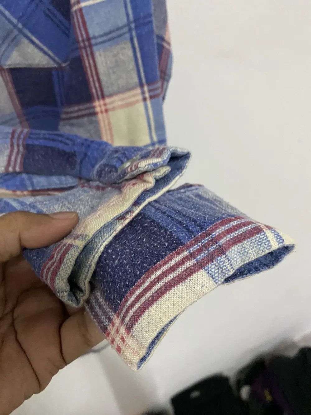 Vintage Japanese Brand Cascade Plaid Tartan Flannel Shirt Size US M / EU 48-50 / 2 - 4 Thumbnail