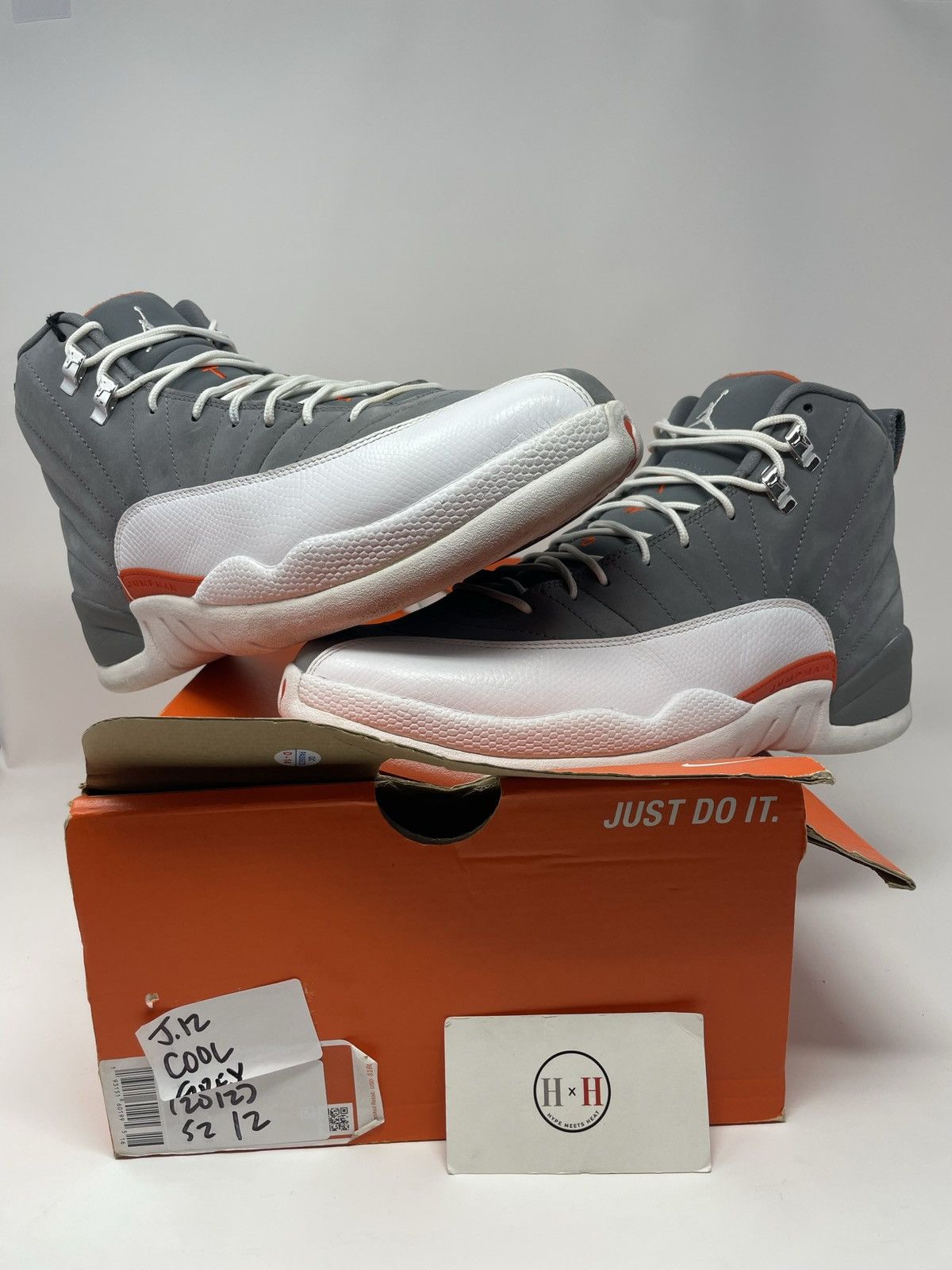 image of Air Jordan 12 Retro Cool Grey 2012 Shoes, Men's