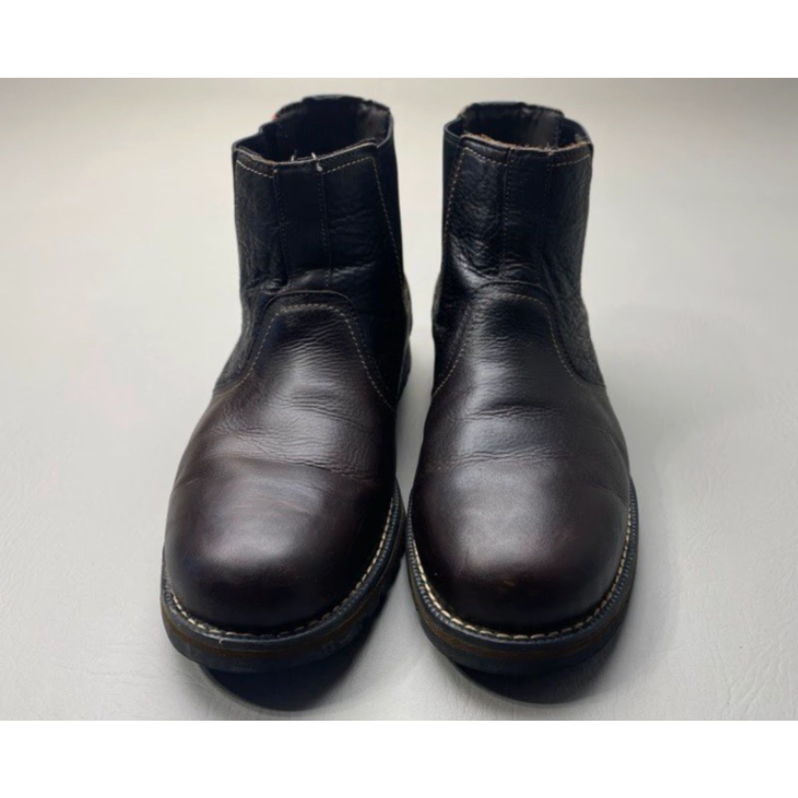 Timberland TIMBERLAND 9706A MEN'S SIZE 11 LARCHMONT DARK BROWN LEATHER CHELSEA BOOT 1511 Size US 11 / EU 44 - 3 Thumbnail