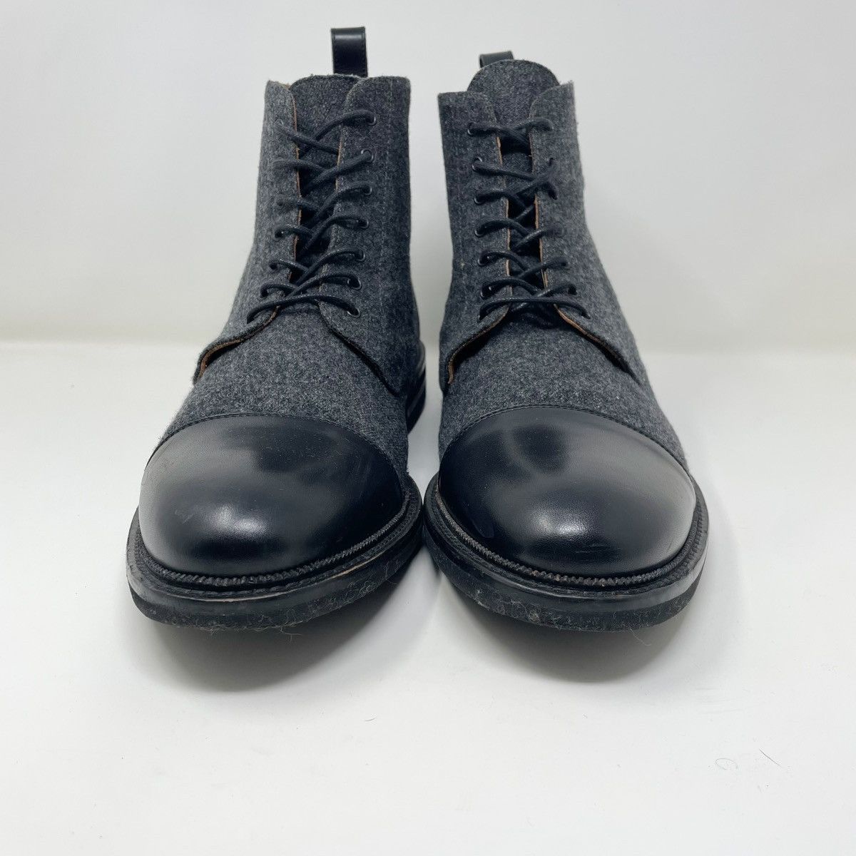 TAFT Taft Jack Boots Size 48 Gray Wool Black Leather Size US 15 / EU 48 - 8 Thumbnail