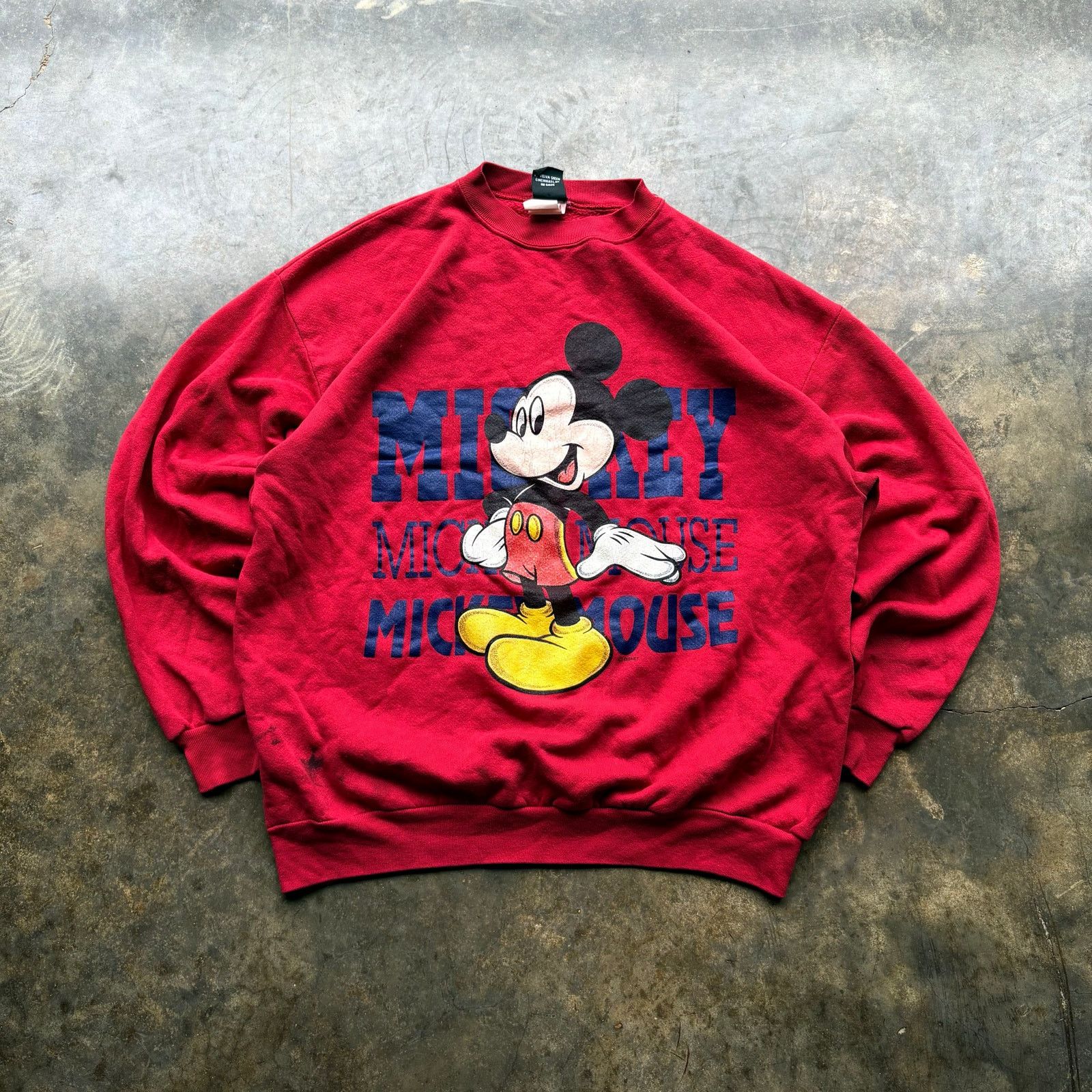 Mickey Mouse Vintage Baggy 90s Mickey Mouse Sweatshirt XL Size US XL / EU 56 / 4 - 1 Thumbnail