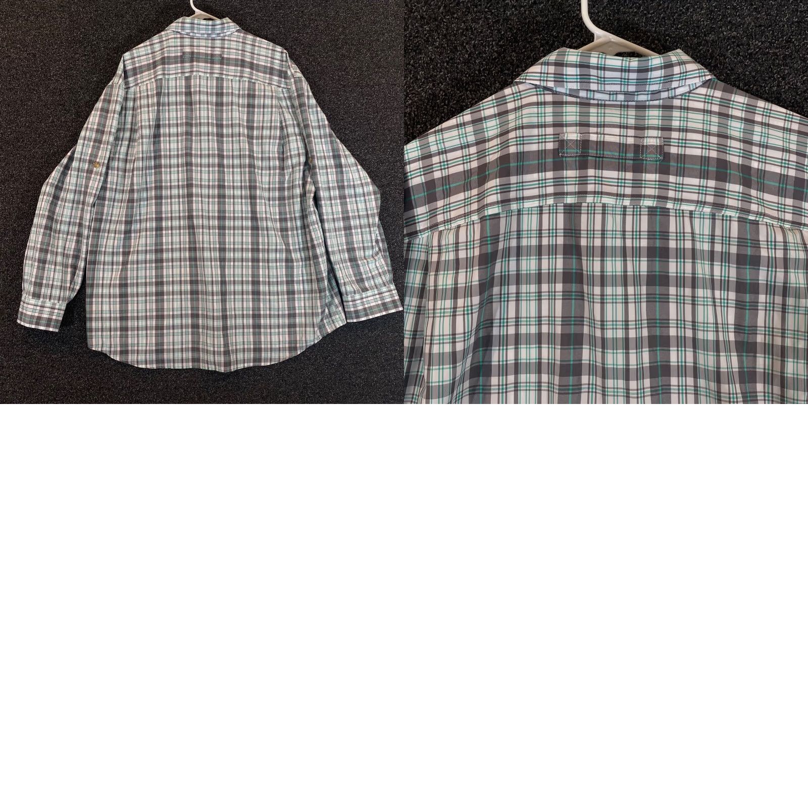 Duluth Trading Company Duluth Trading Co Shirt Mens XL Extra Large Gray White Button Down Long Sleeve Plaid Regular Mens Size US XL / EU 56 / 4 - 8 Thumbnail