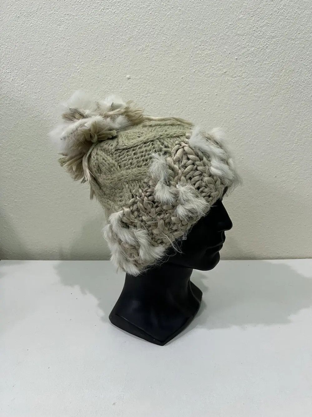 Japanese Brand Japanese Brand iori Fur Fleece Beanie Hat Size ONE SIZE - 3 Thumbnail