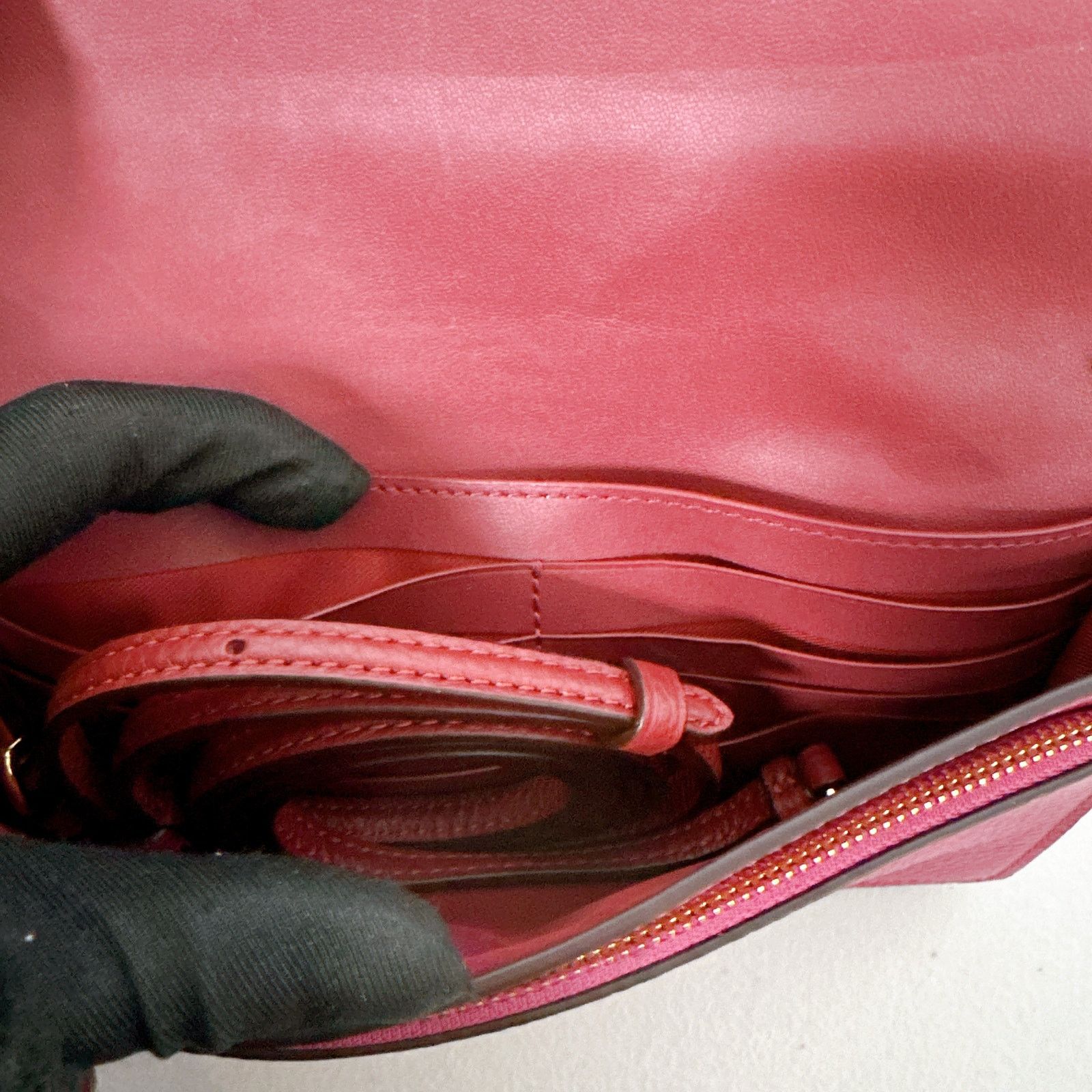 Coach Coach C5887 Anna Foldover Clutch Crossbody Horse Carriage Size ONE SIZE - 5 Thumbnail