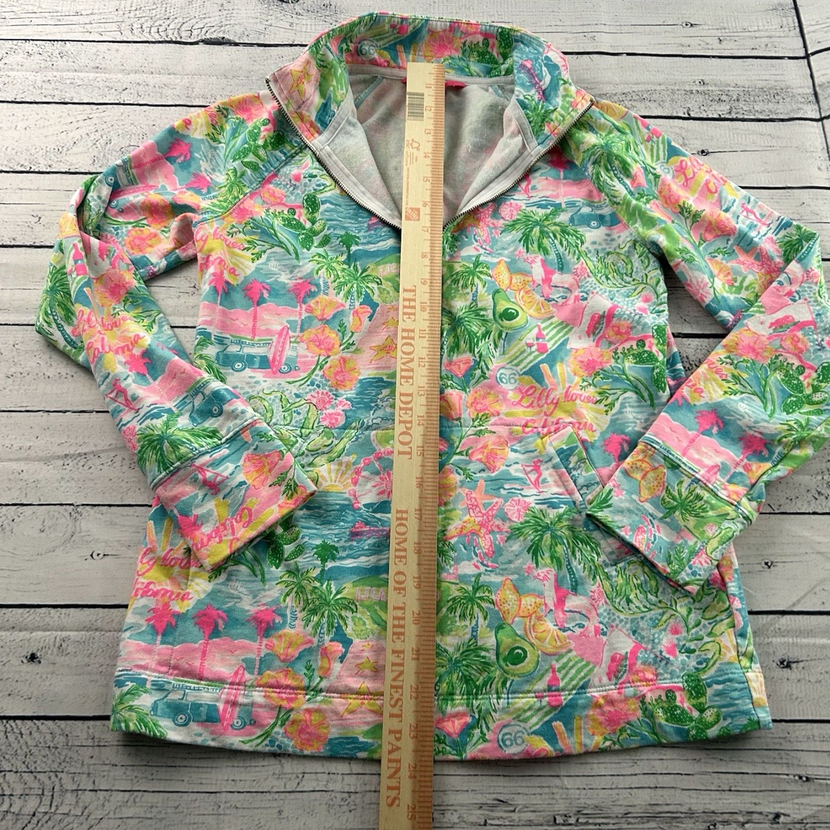 Lilly Pulitzer Lilly Pulitzer 1/4 Zip Floral Skipper Pullover Jacket Women's XS Pullover XS Floral Multicolor 1/4 Zip Womens Size XS / US 0-2 / IT 36-38 - 3 Thumbnail