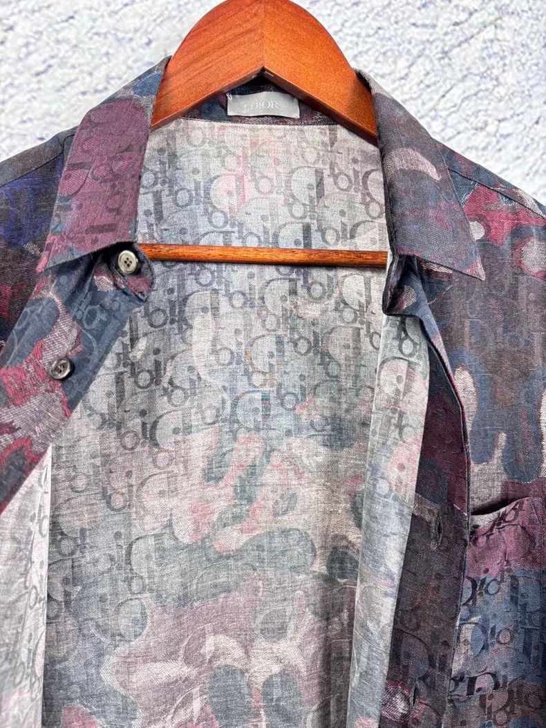 Dior DiorPeter Doig co-branded dark pattern old flower camouflag Size US XXS / EU 40 - 3 Thumbnail