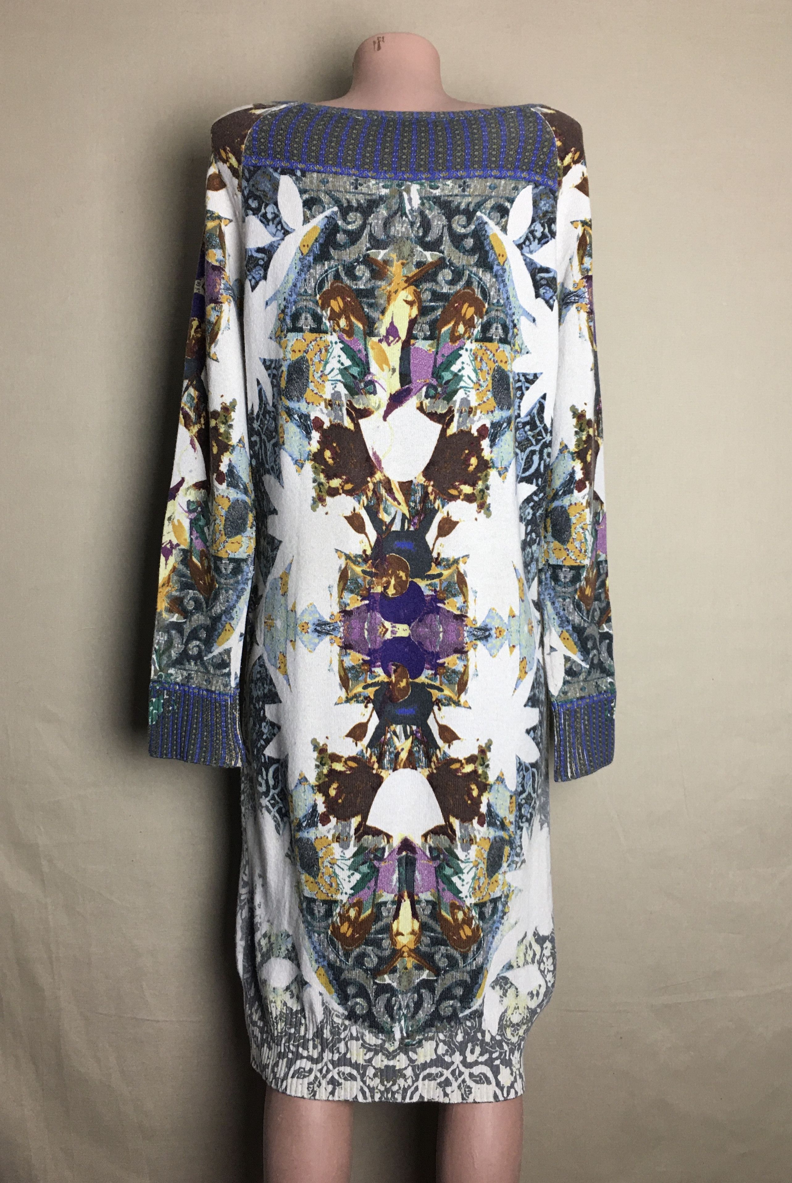 Etro ETRO Milano Wool Cashmere Floral Dress IT 42 Size M / US 6-8 / IT 42-44 - 2 Thumbnail