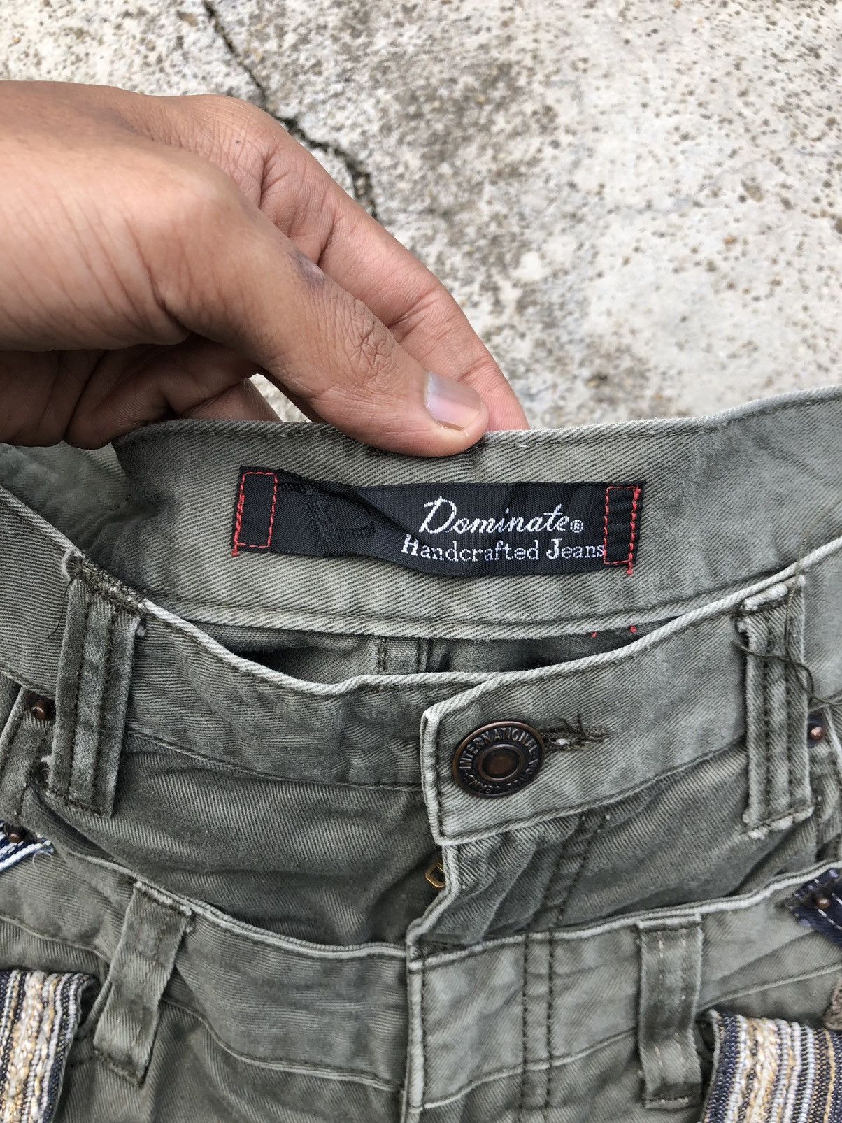 Japanese Brand DOUBLE WAIST GREEN ARMY PANT BY DOMINATE Size US 30 / EU 46 - 3 Thumbnail