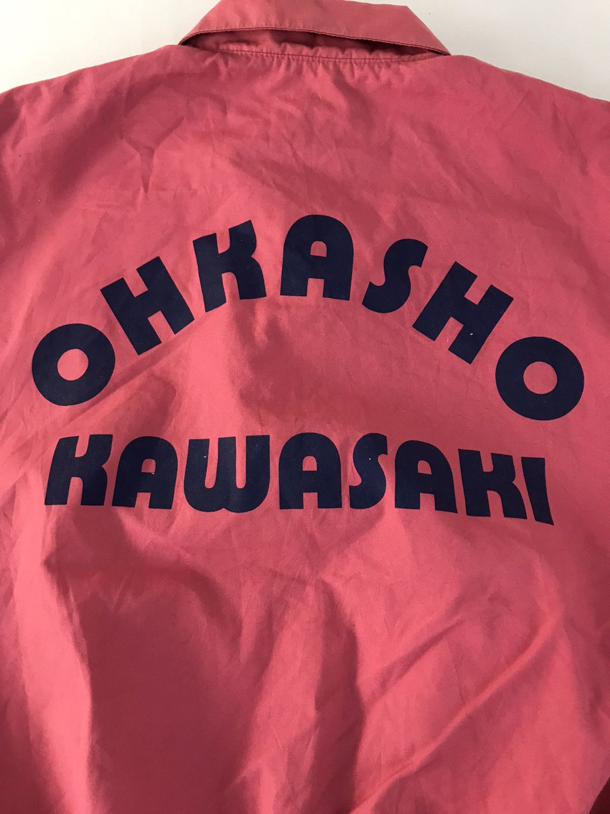 Japanese Brand 90s Kawasaki Bomber Jacket Uncle Bou Ohkasho Double Pocket Size US L / EU 52-54 / 3 - 11 Thumbnail