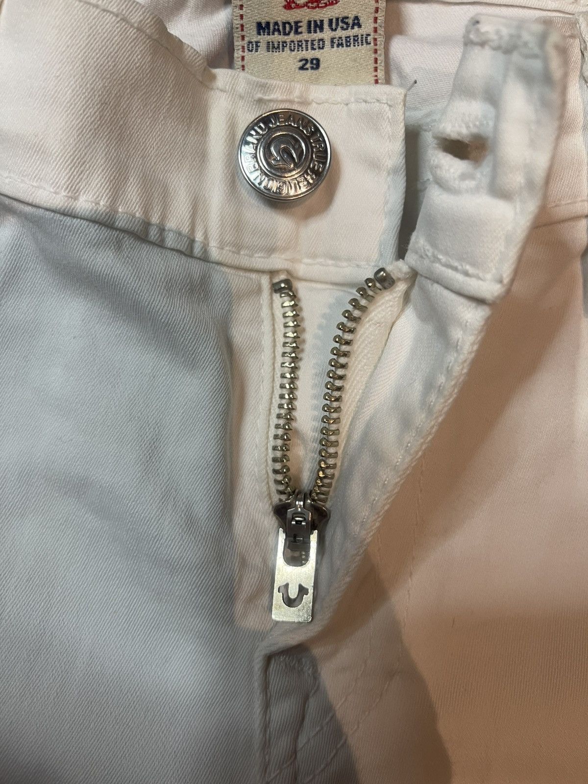 True Religion TRUE RELIGION white jeans model SERENA Size 29" - 6 Thumbnail