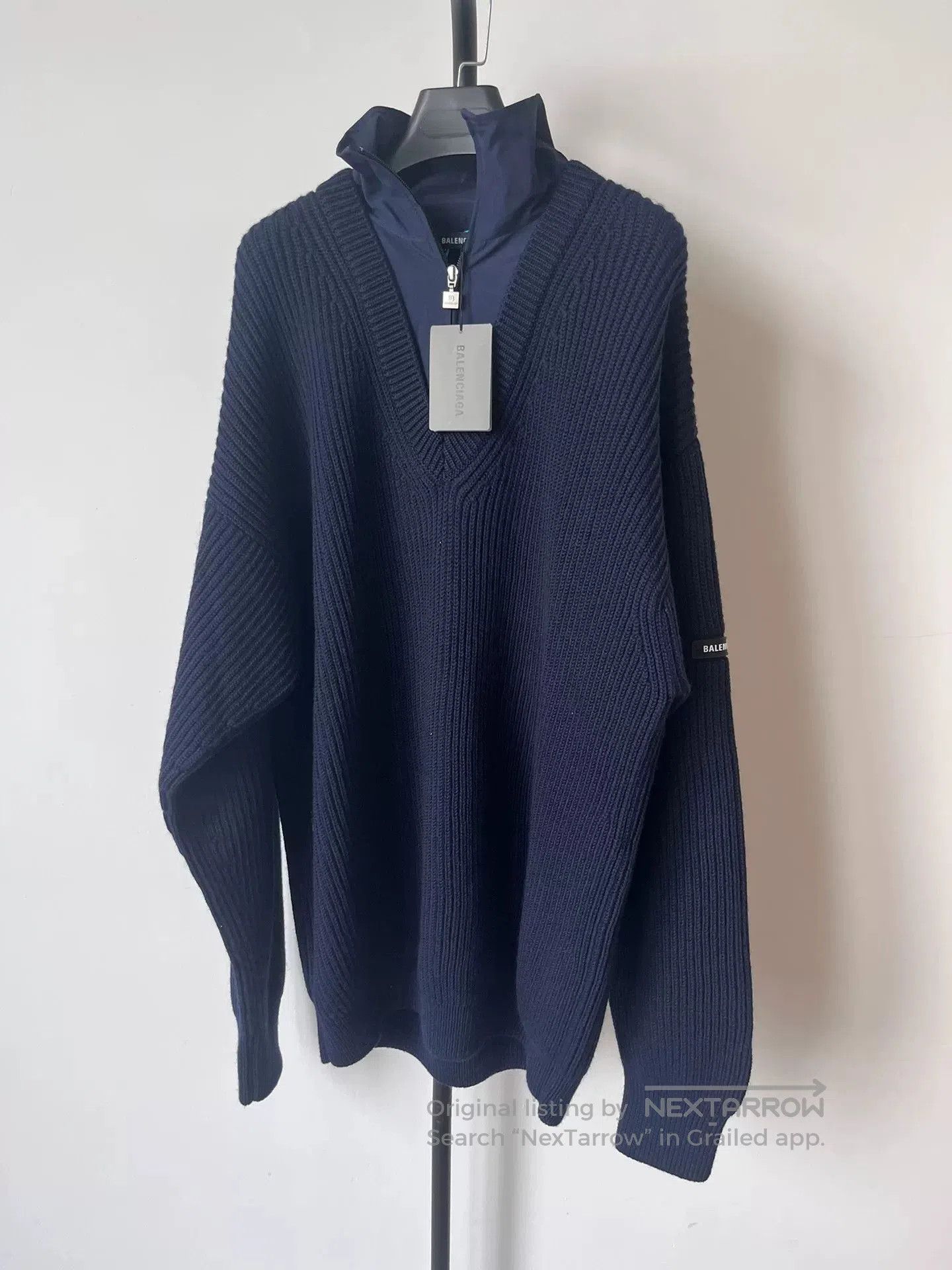 Balenciaga Balenciaga Men's Blue Layered Sweater. Size US S / EU 44-46 / 1 - 1 Thumbnail